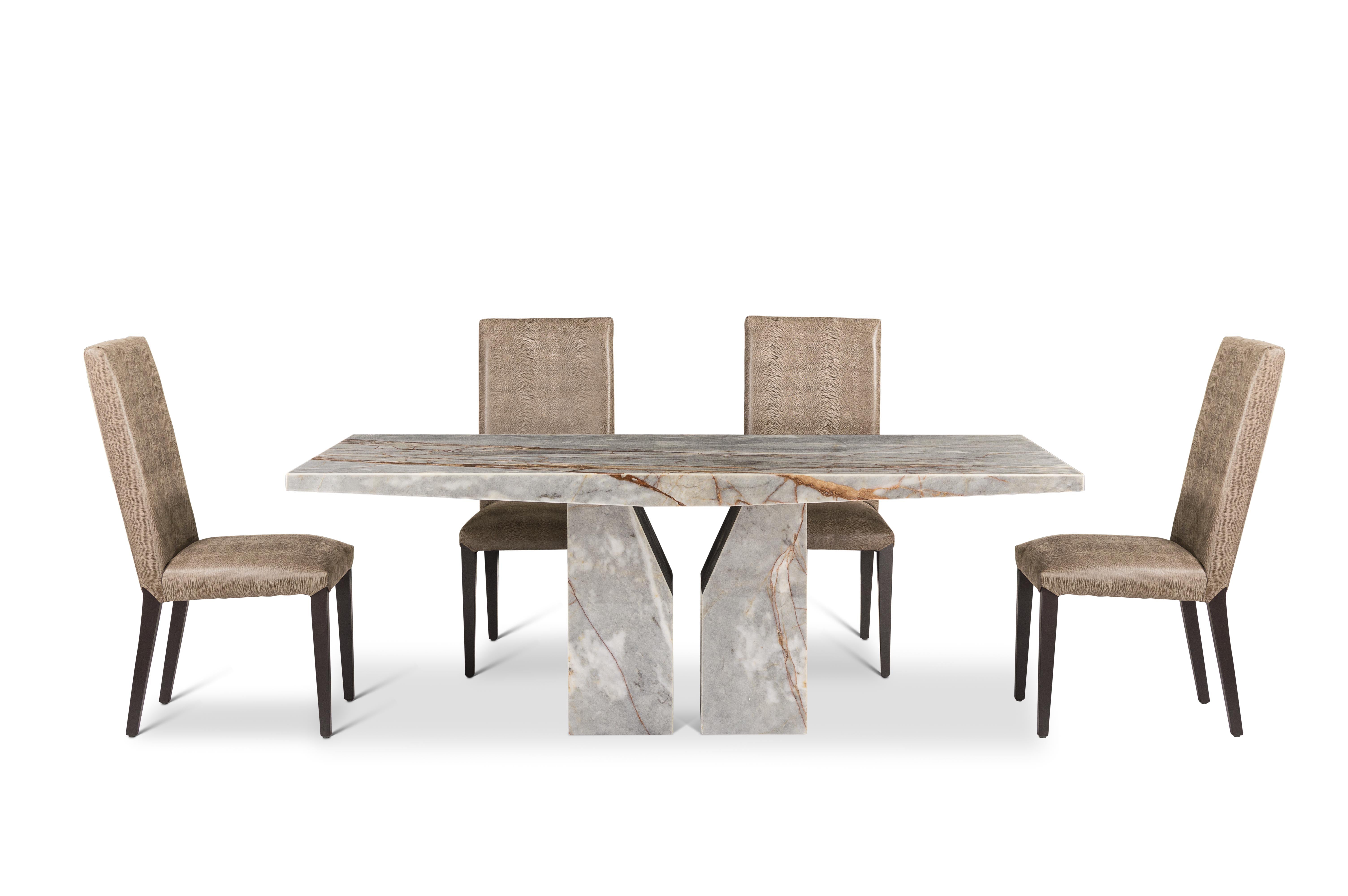 ZENITH 1.8M Marble Dining Table by Stone International
