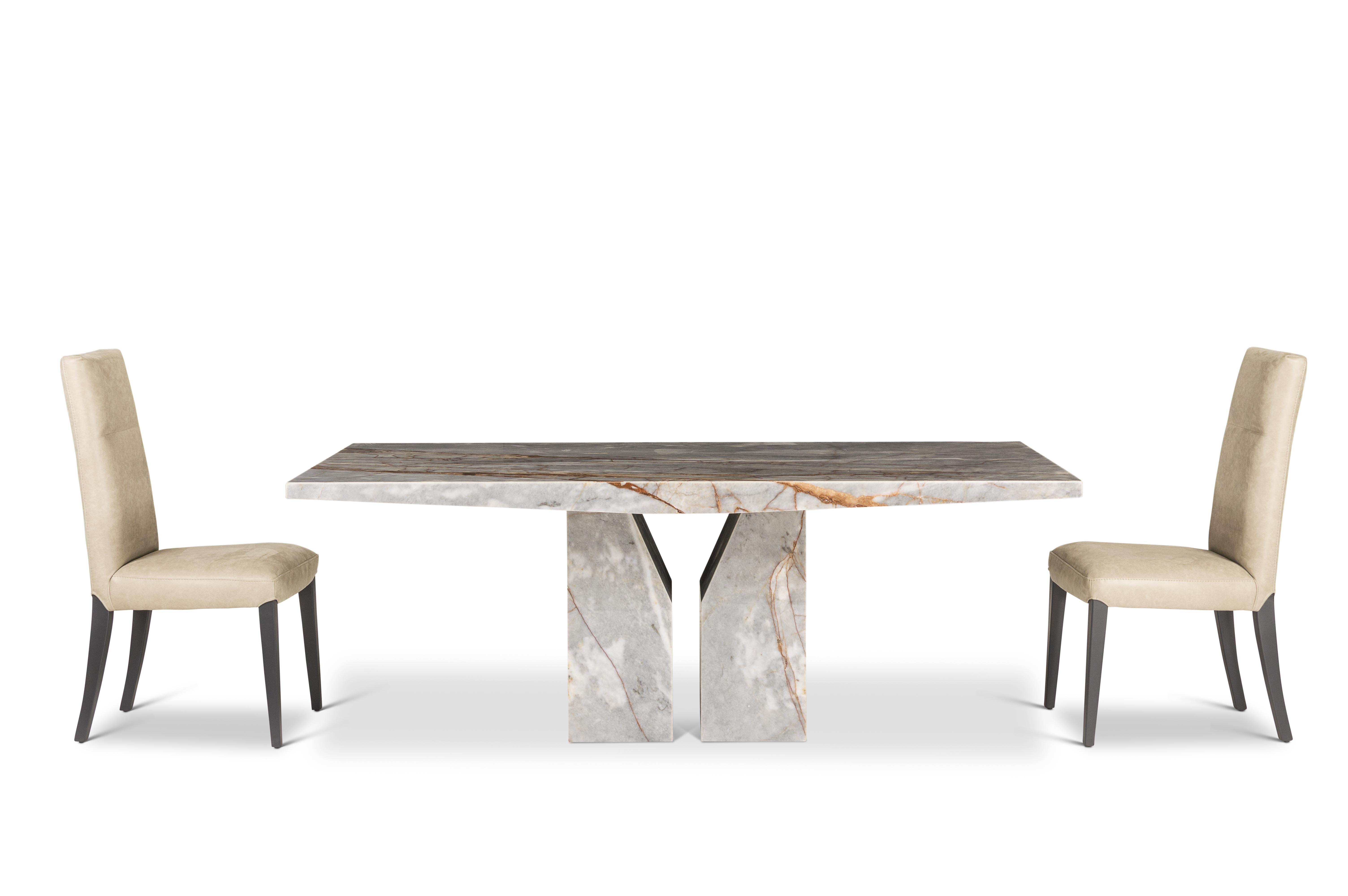 ZENITH 1.8M Marble Dining Table by Stone International
