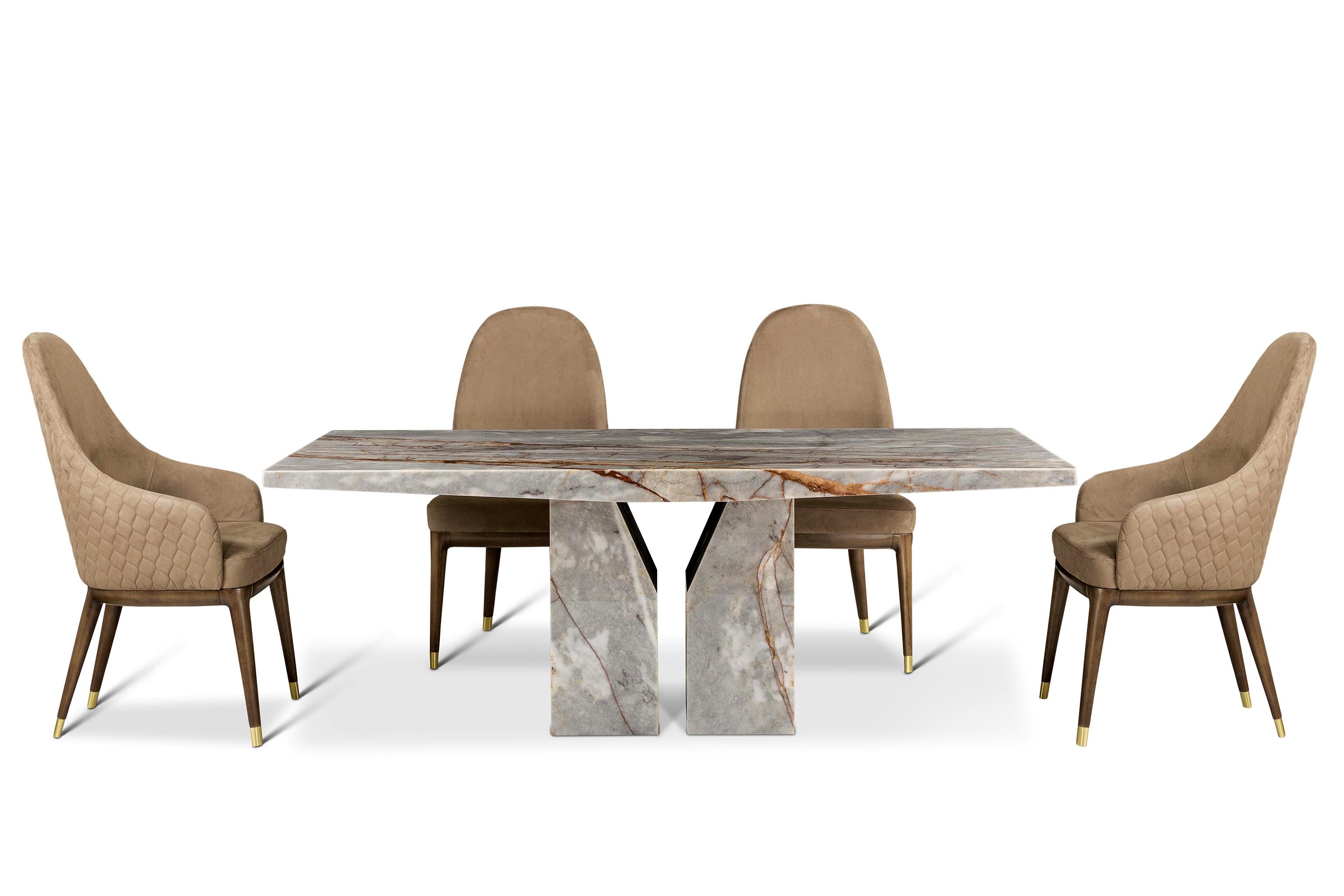 ZENITH 1.8M Marble Dining Table by Stone International