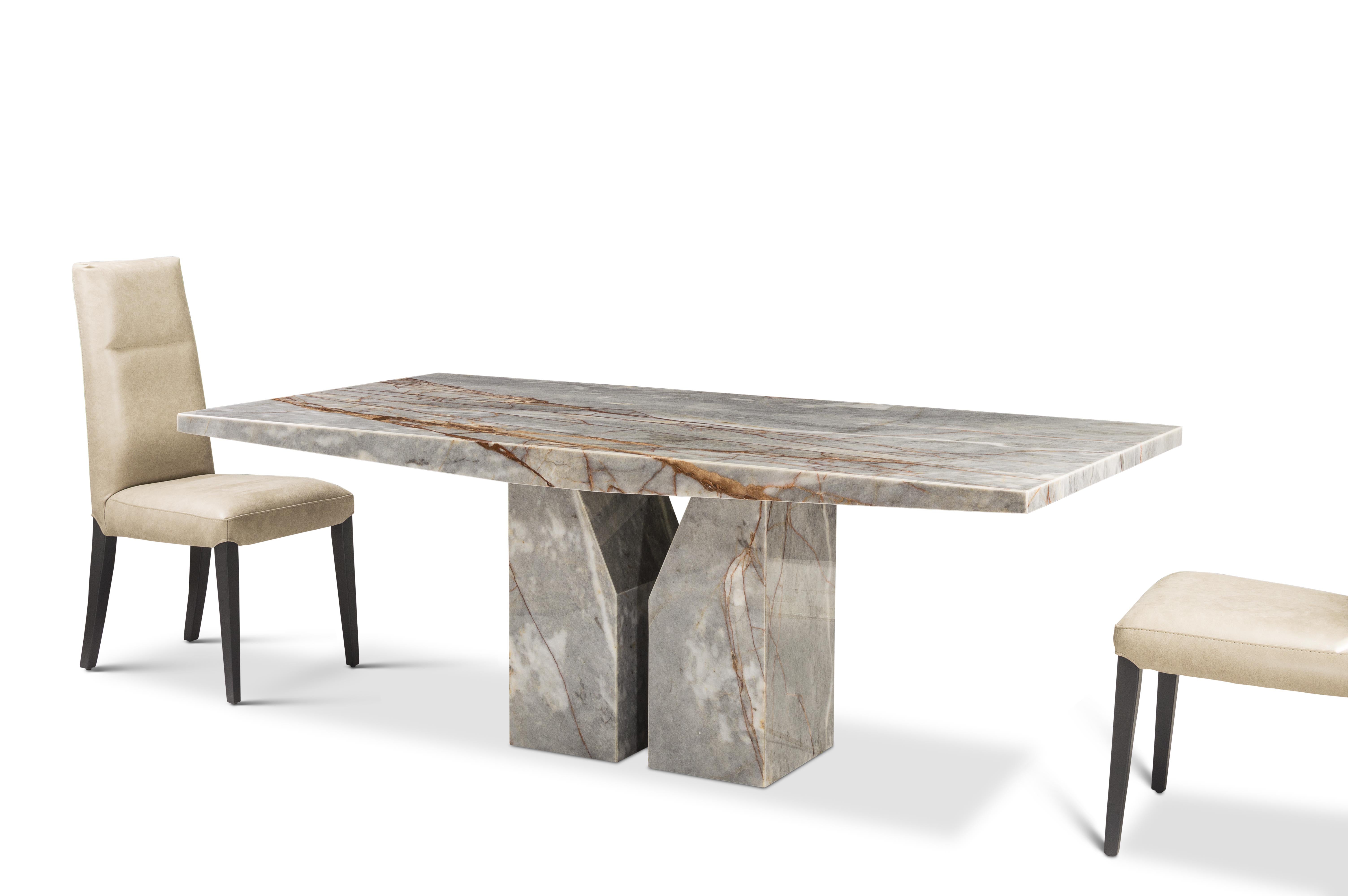 ZENITH 1.8M Marble Dining Table by Stone International