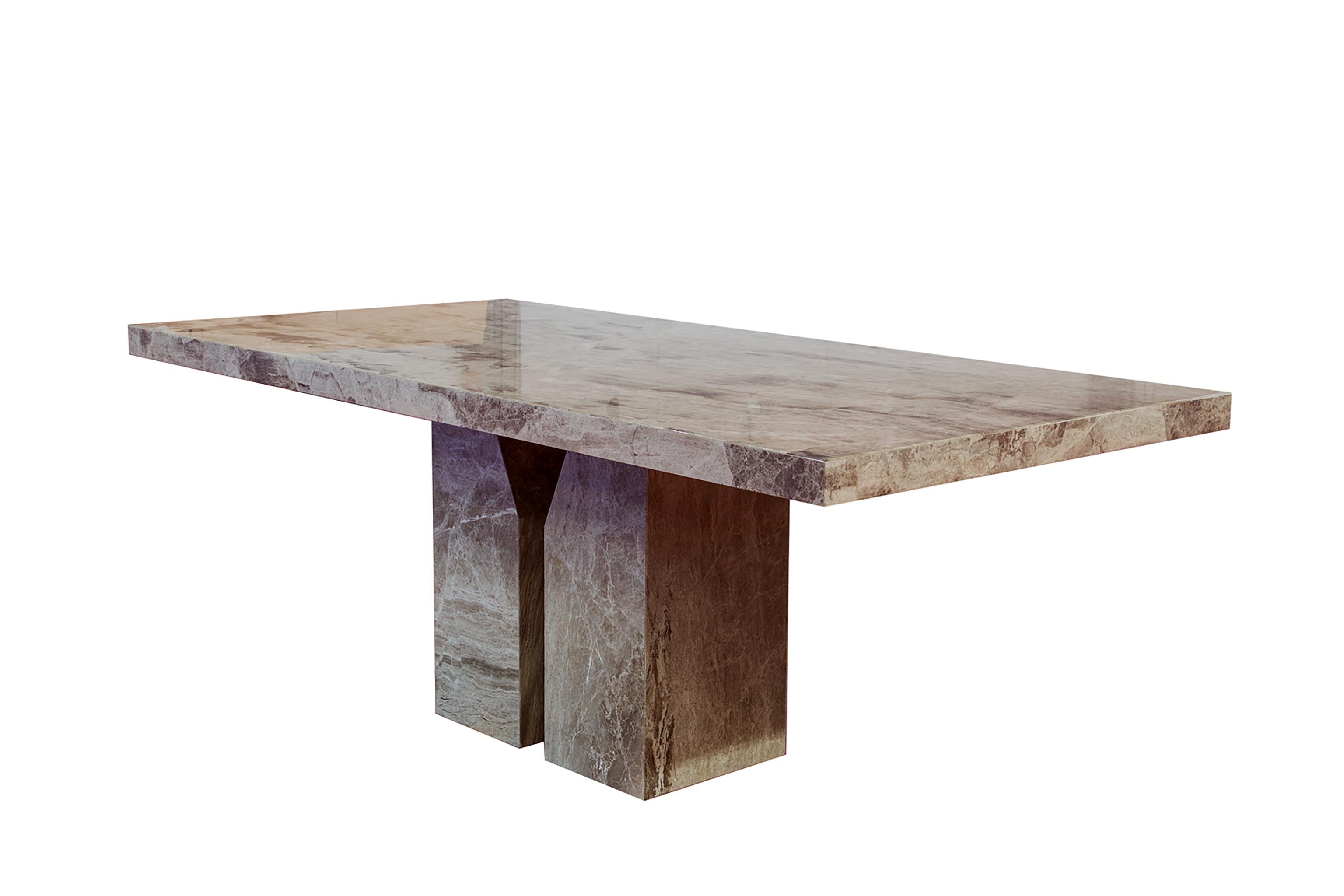 ZENITH 1.8M Marble Dining Table by Stone International