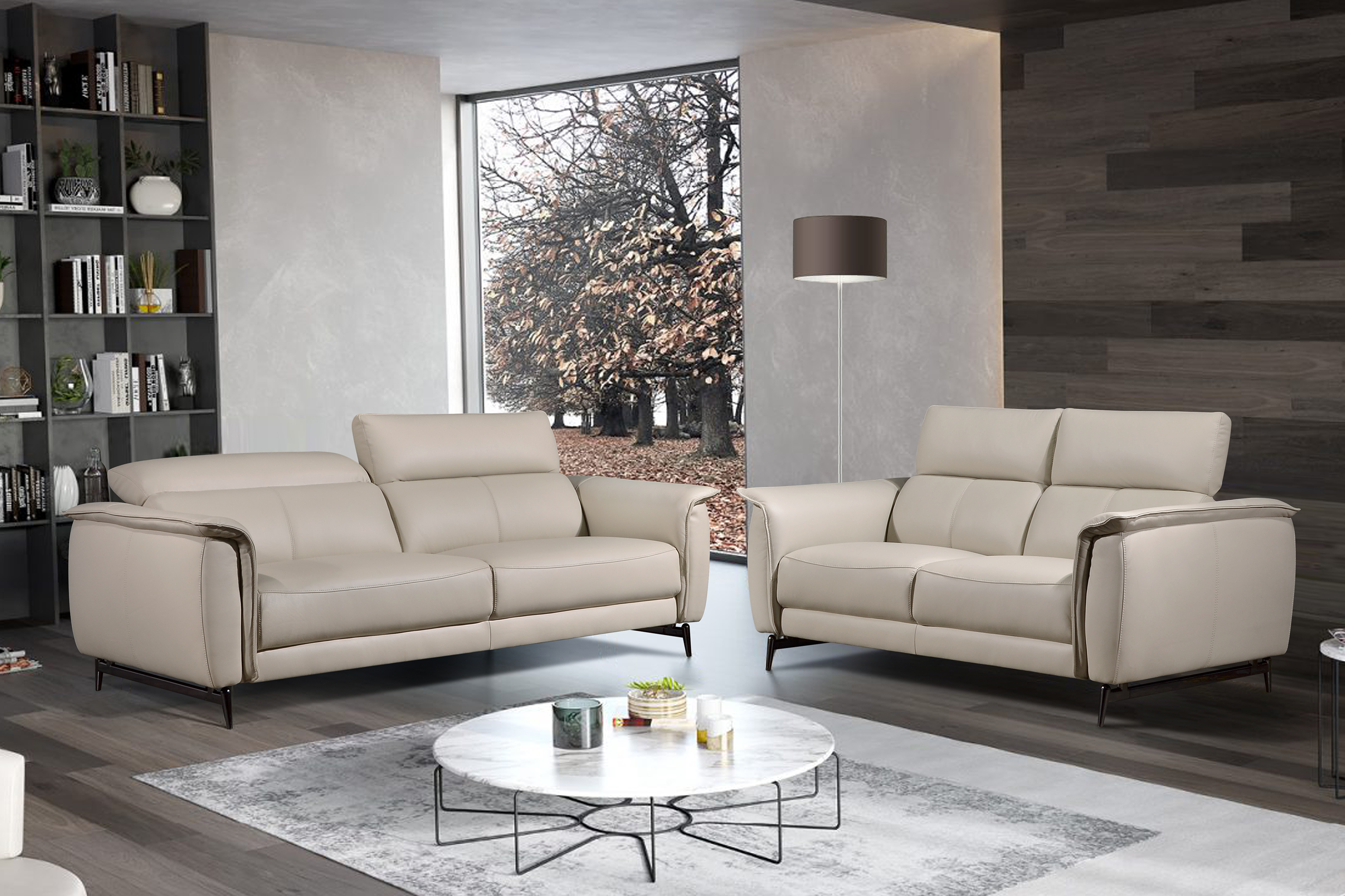 RIVIERA 2.5 Seater Sofa In Leather By Castilla