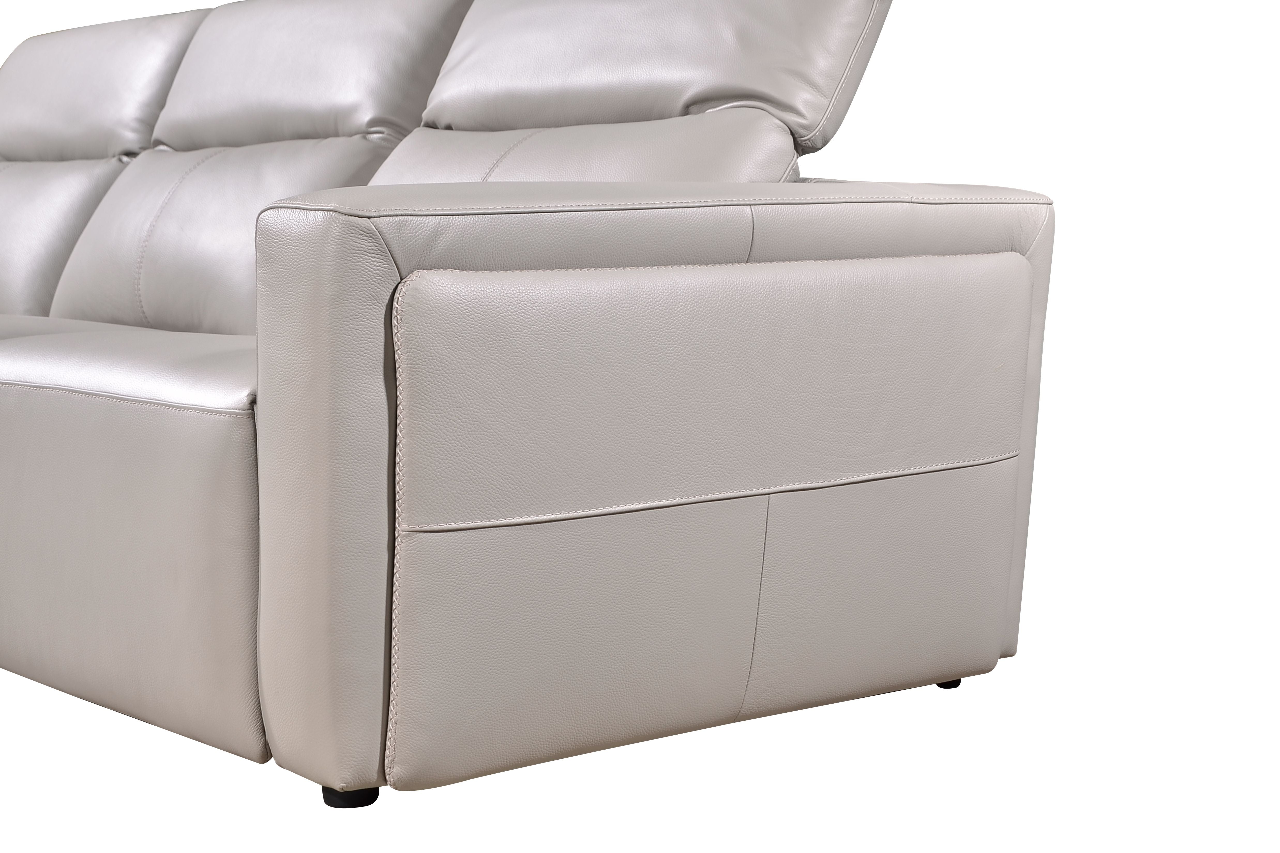 VINCI 3.5 Seater Incliner Sofa in Leather by Castilla