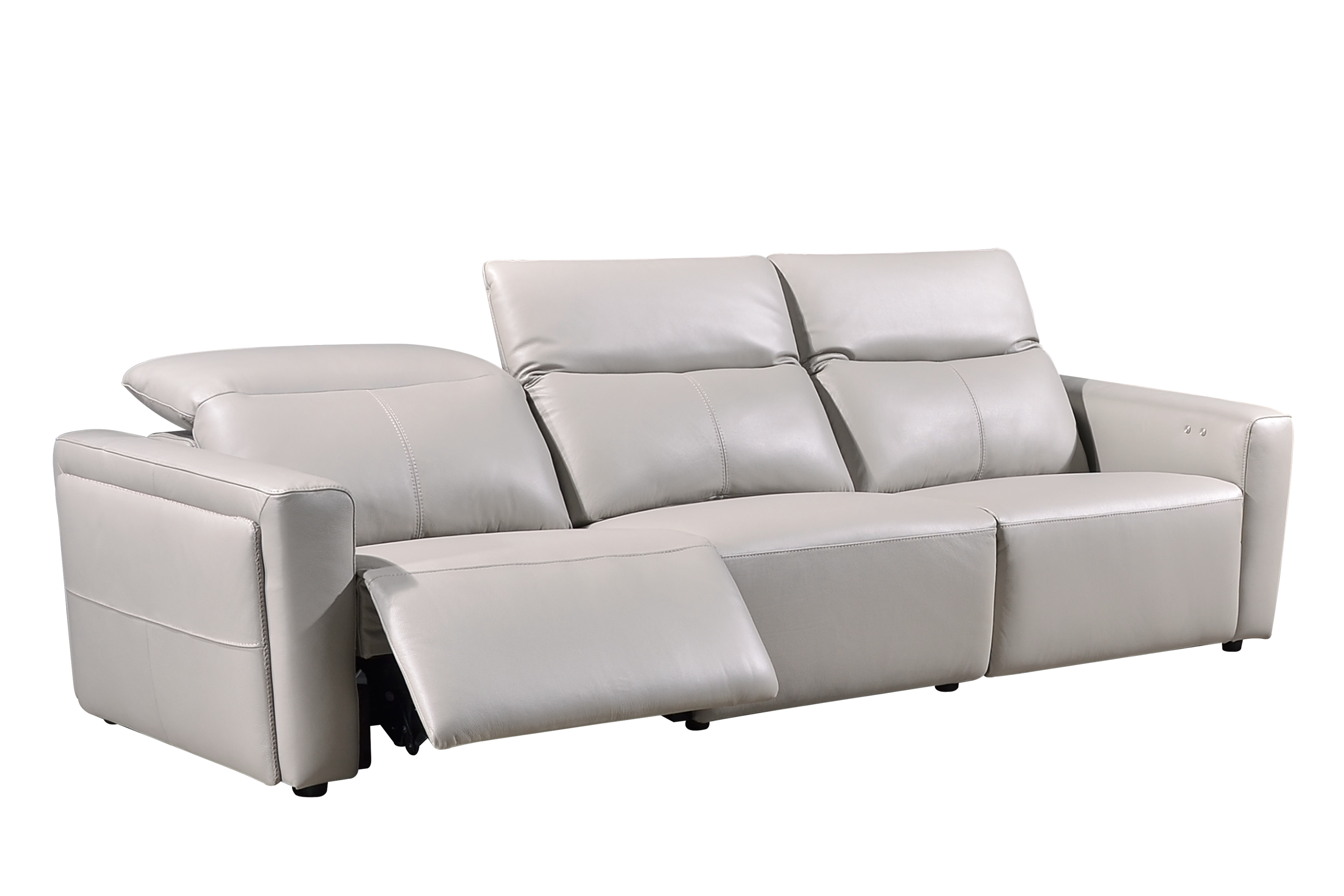 VINCI 3.5 Seater Recliner Sofa in Leather by Castilla