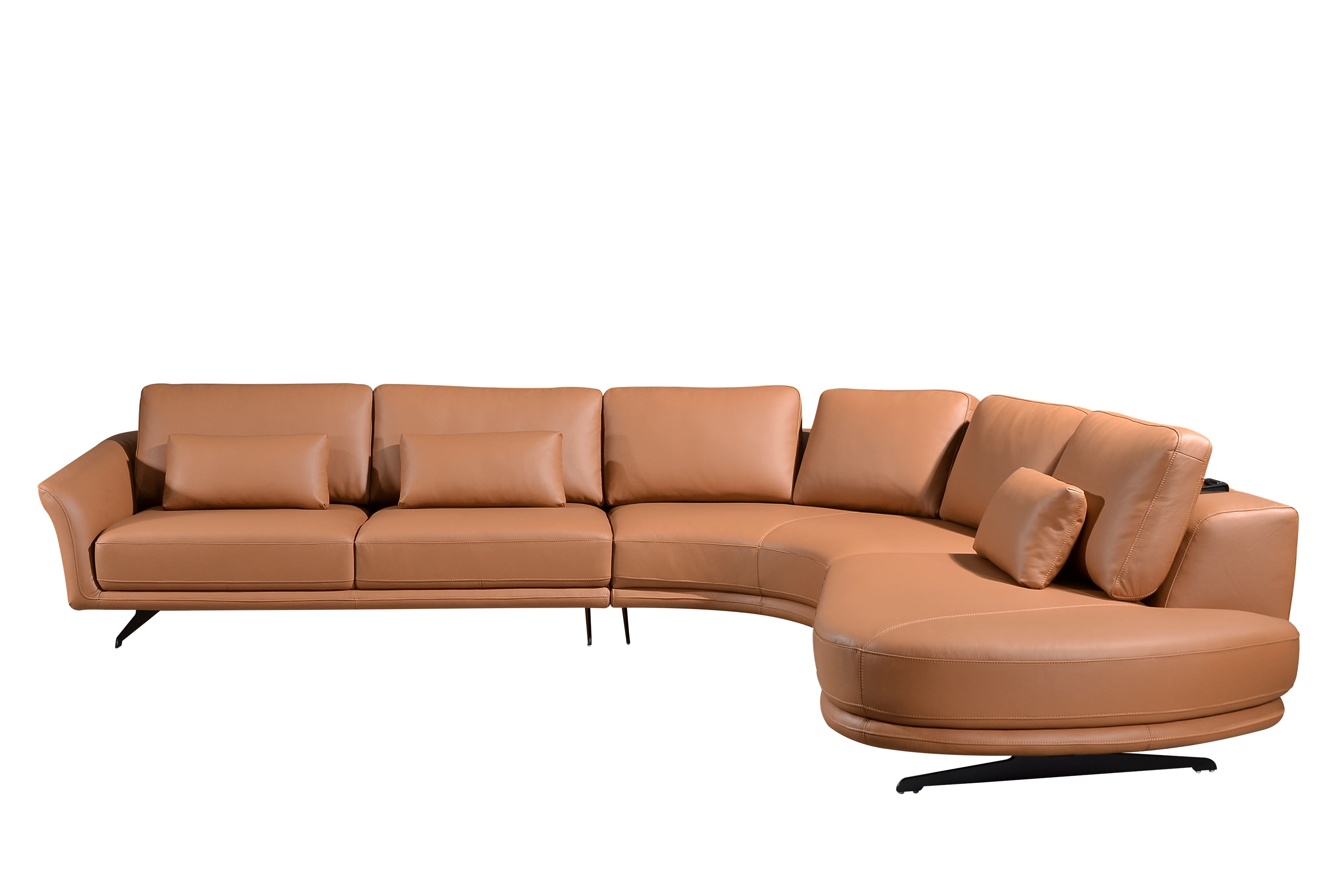 HELIOS Sectional Sofa in Leather by Castilla