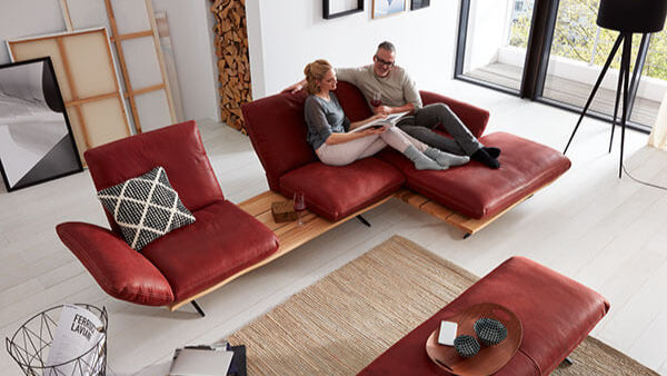 MARILYN Sectional Sofa in Leather by Koinor