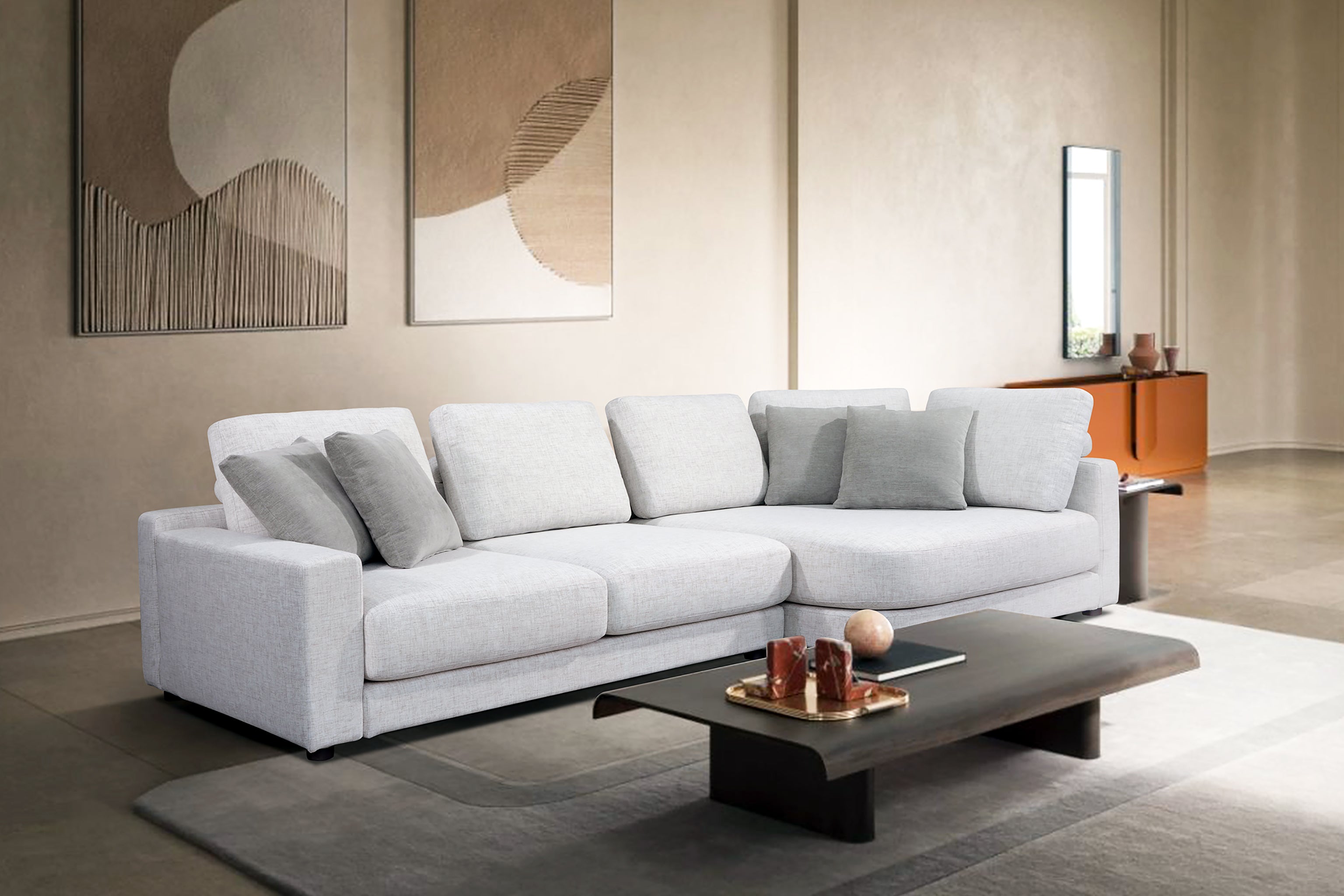 HAGEN Sectional Sofa in Fabric by Castilla