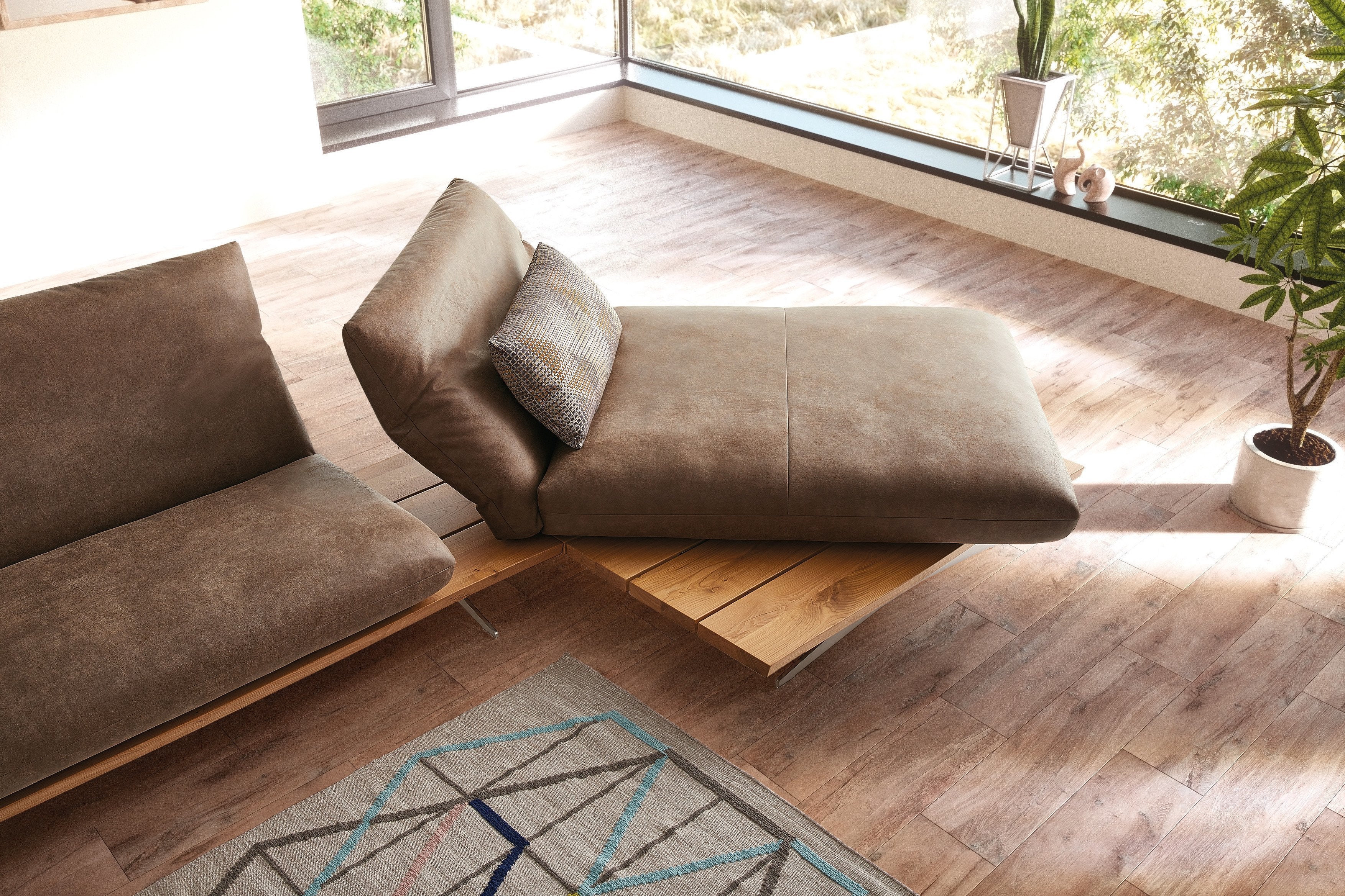 MARILYN Sectional Sofa in Leather by Koinor