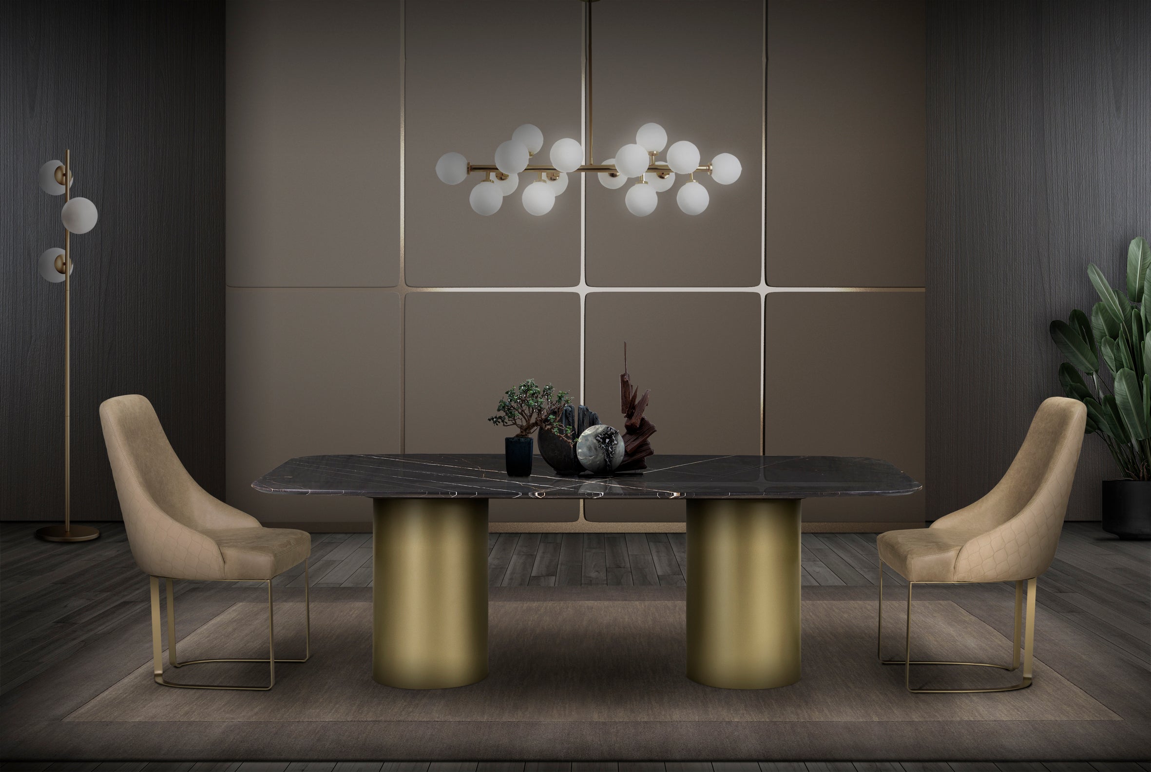 PRESTIGE 2.2M Marble Dining Table by Stone International