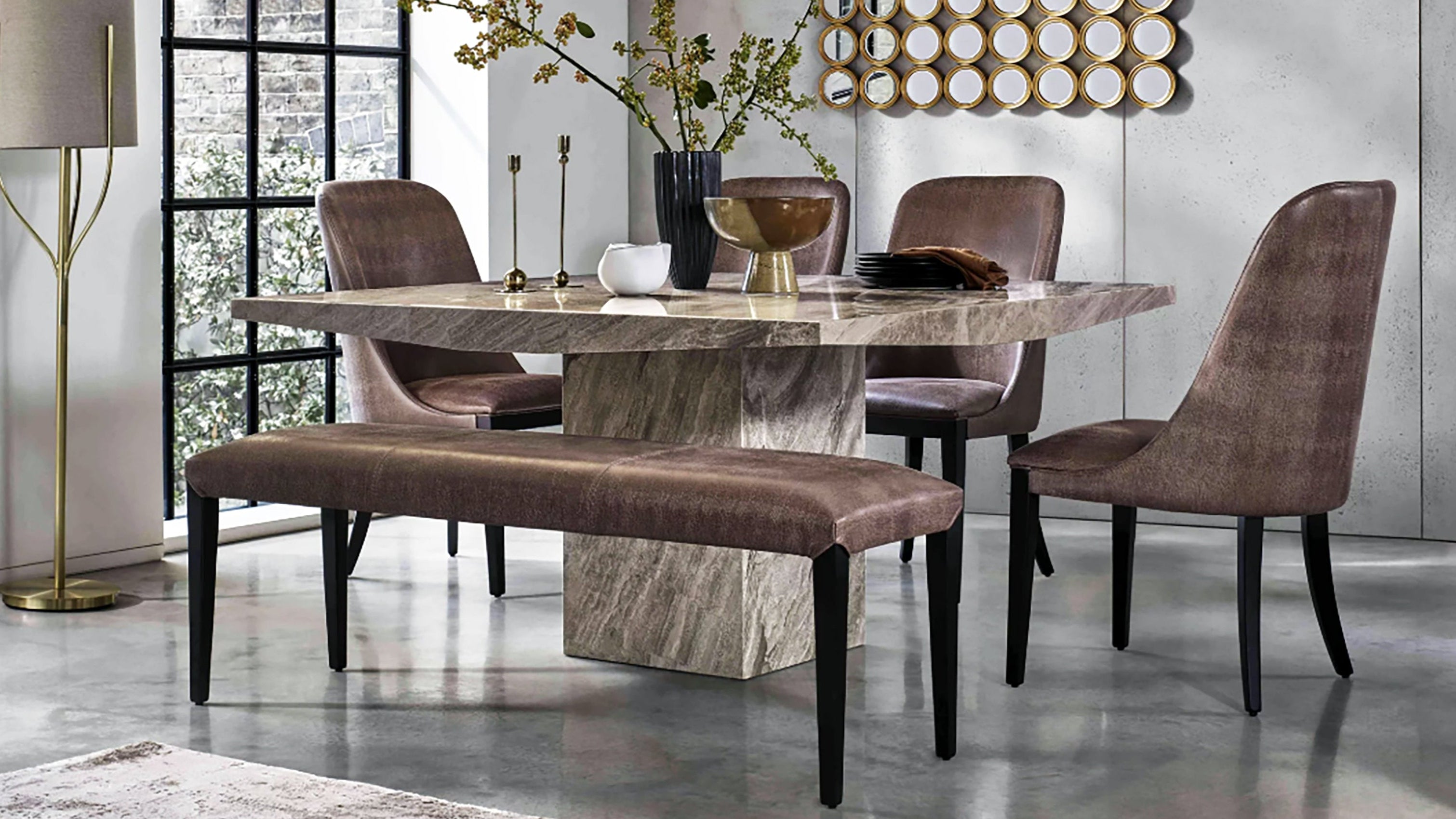 ROMA Marble Dining Table by Stone International