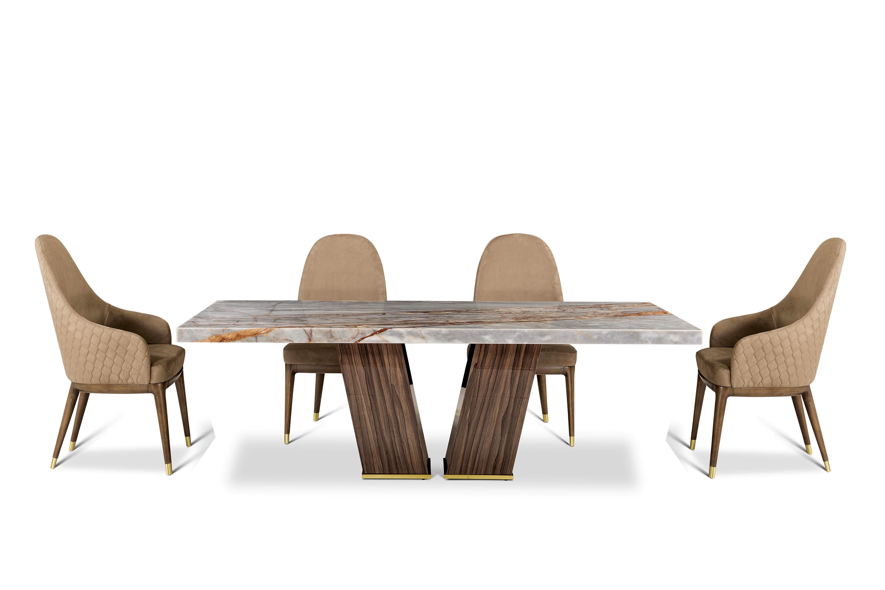VERTIGO Marble Dining Table by Stone International
