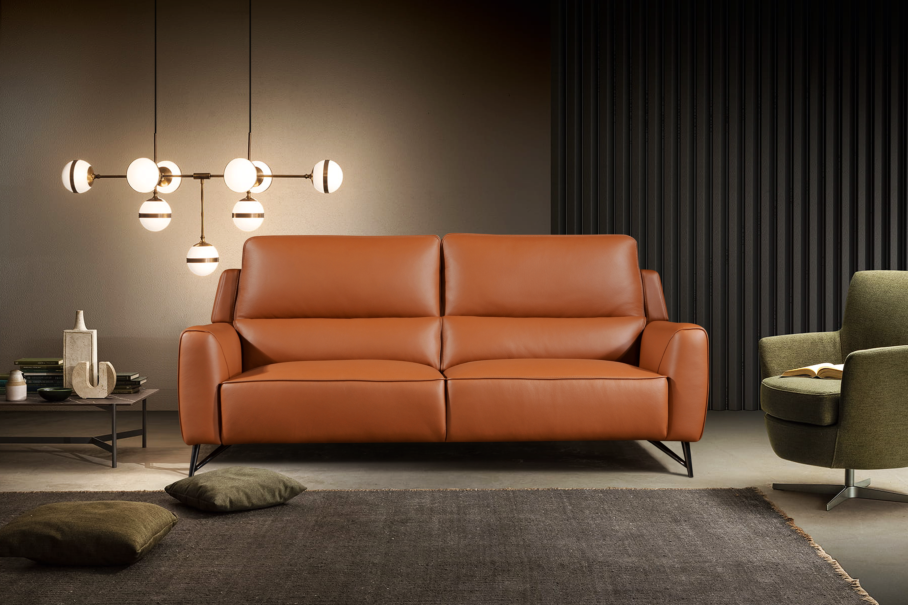 NICO 2.5 Seater Sofa in Leather by Castilla