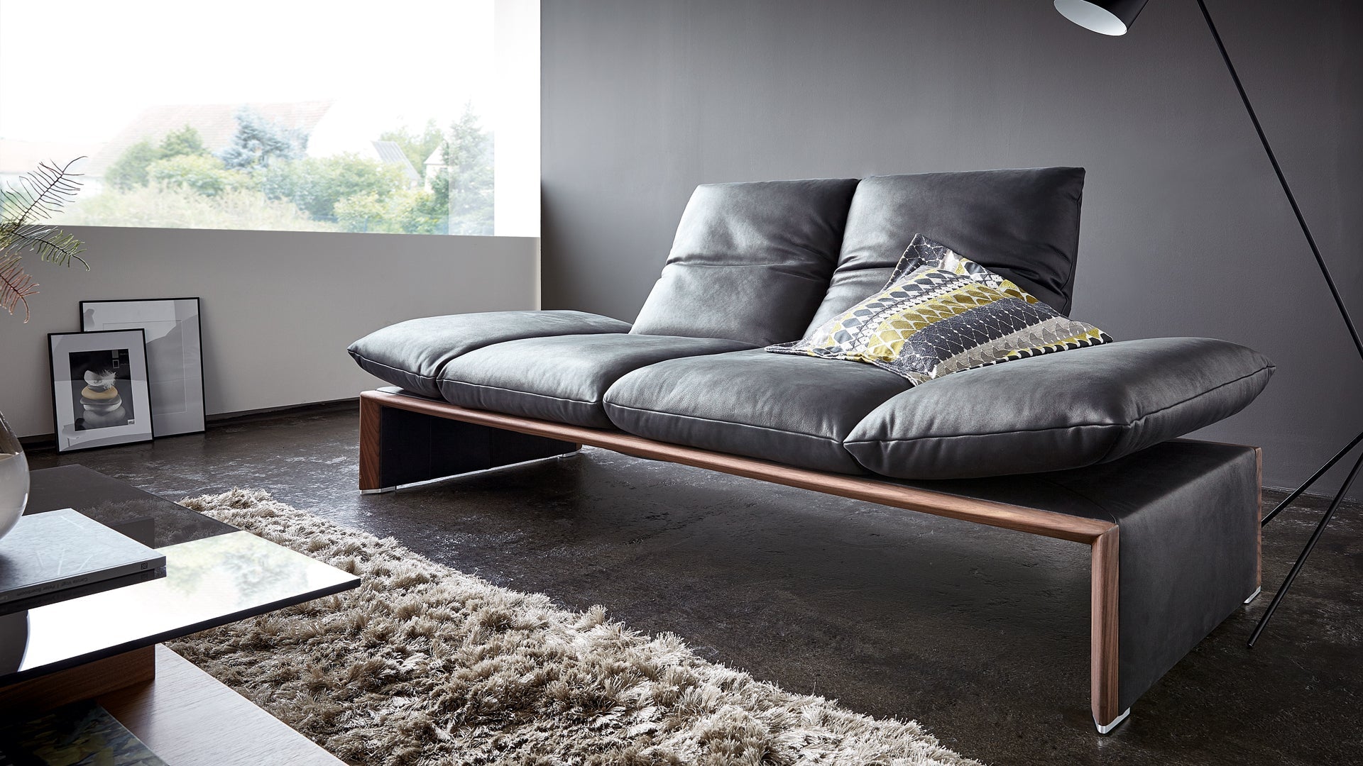 HARRIET 2.5 Seater Sofa in Leather by Koinor
