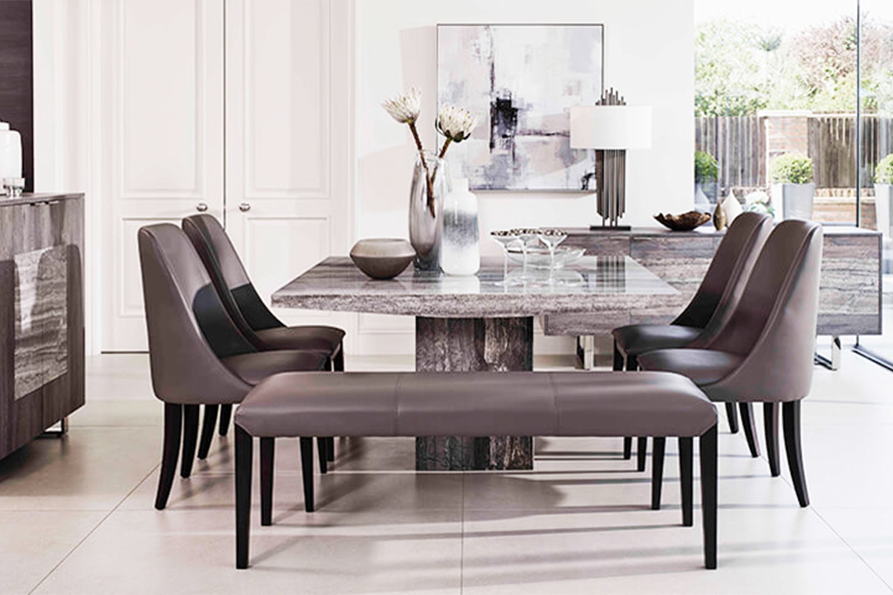 ROMA Marble Dining Table by Stone International