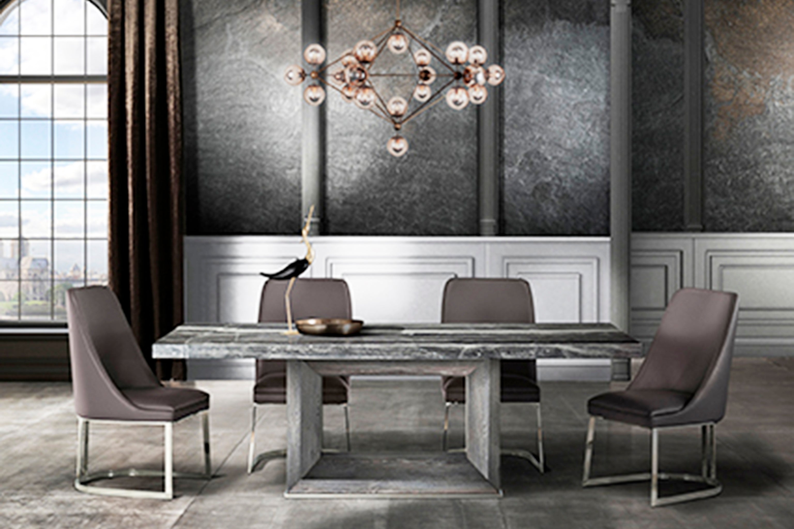 BLADE Marble Dining Table by Stone International