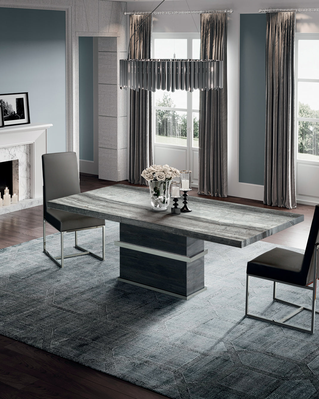 SATURN Marble Dining Table by Stone International