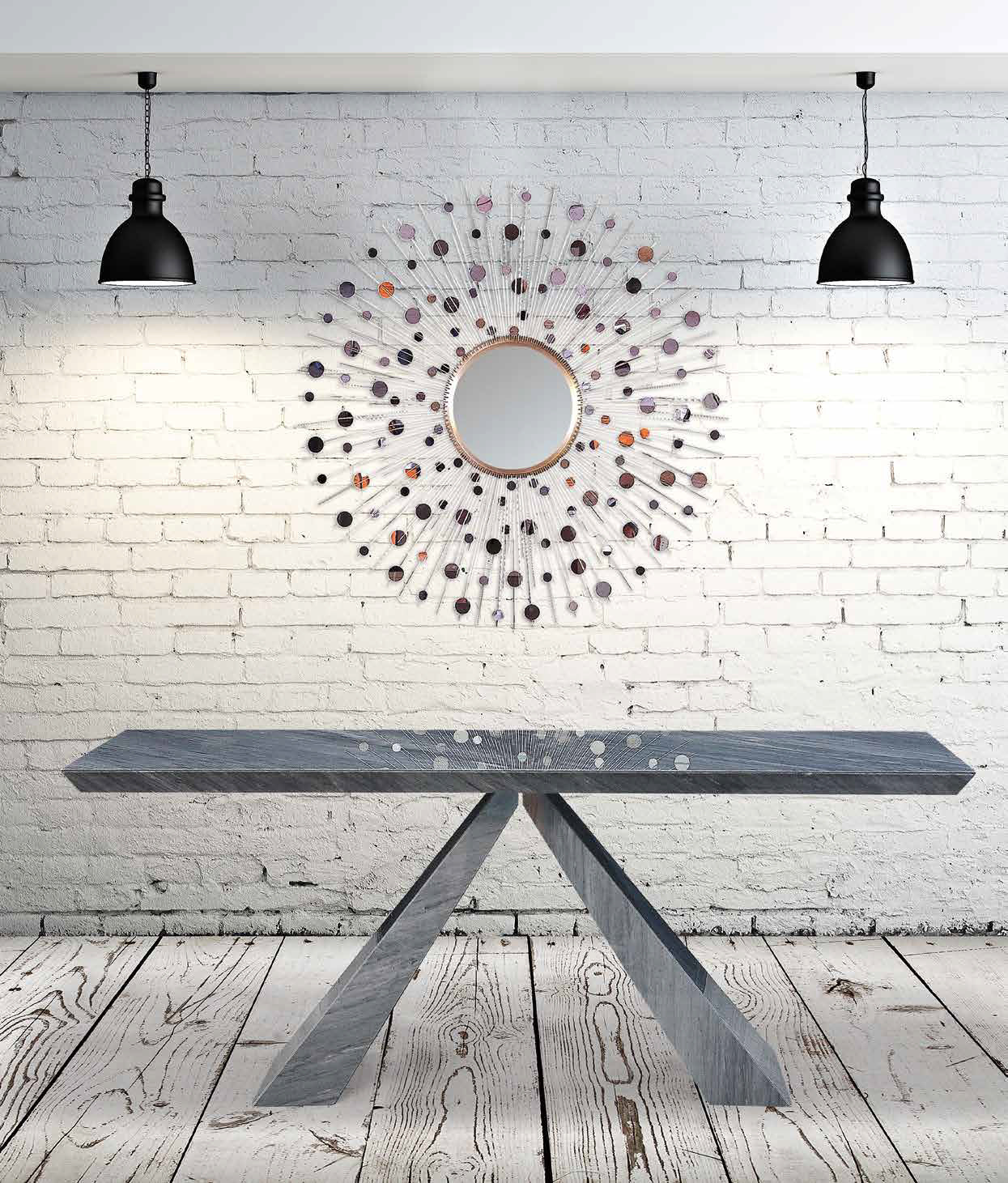 BUTTERFLY Marble Dining Table by Stone International