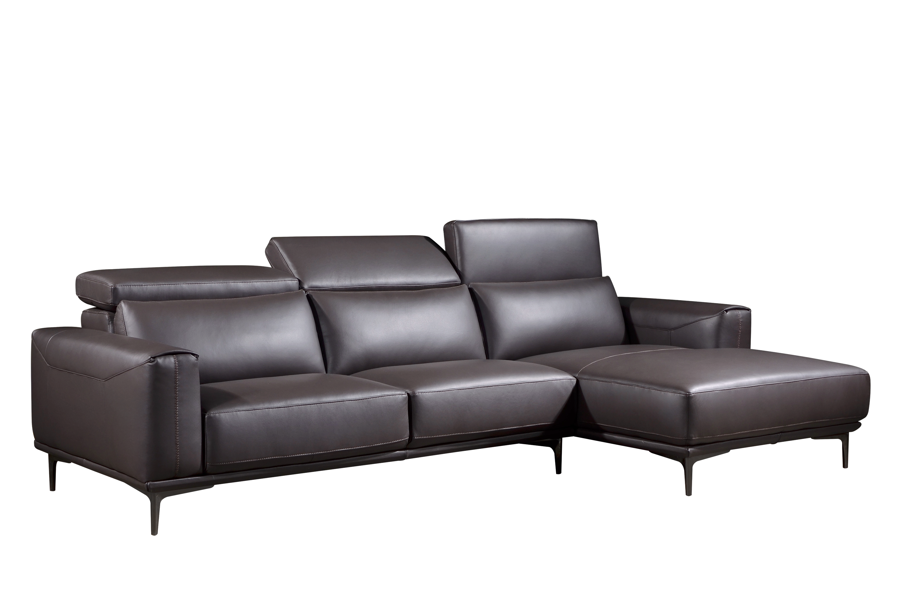 EVERSTON L-Shaped Sofa in Leather by Castilla