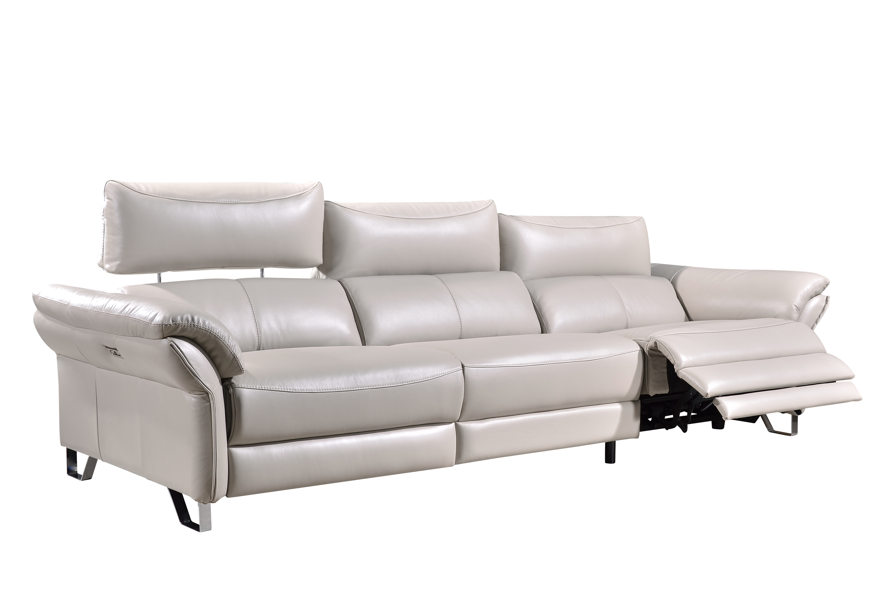 TOMAS 3.5 Seater Incliner Sofa in Leather by Castilla