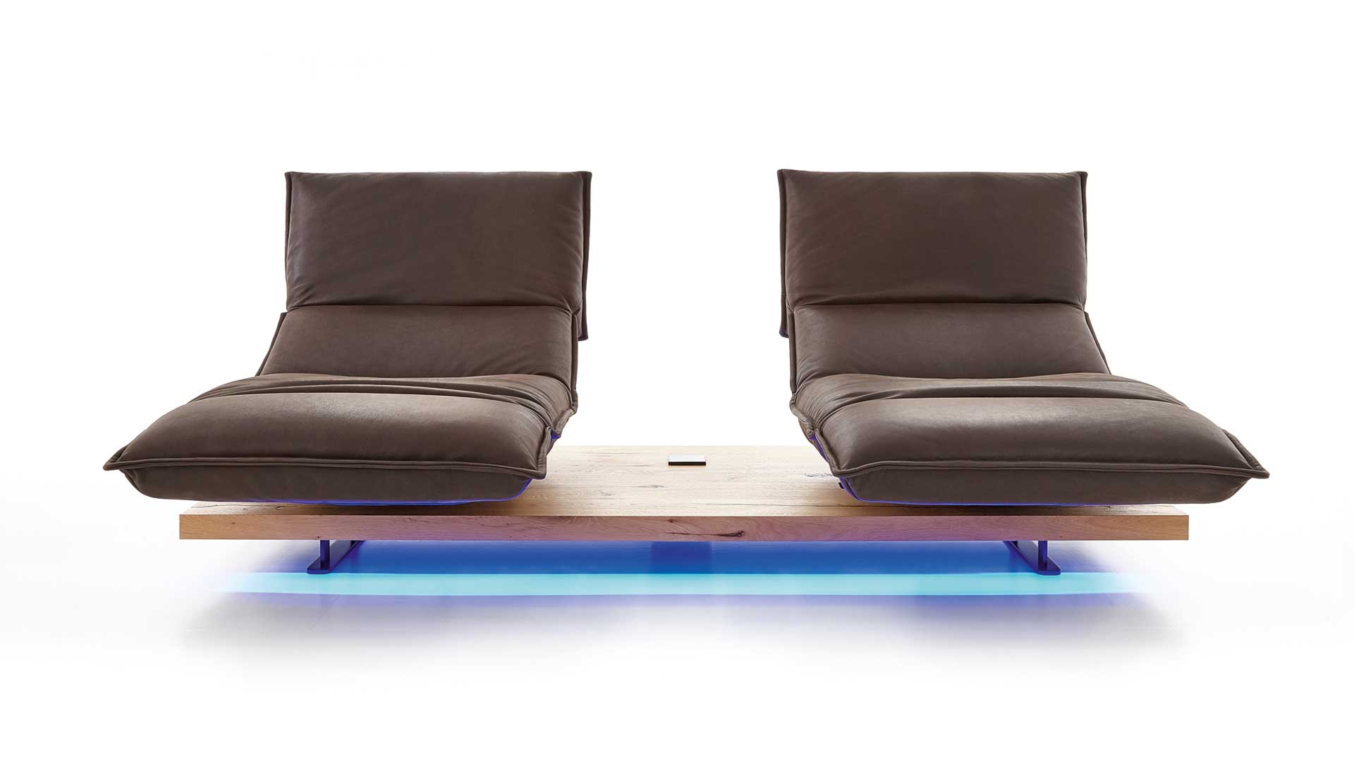 EDIT 2.5 Seater Functional Sofa in Leather by Koinor