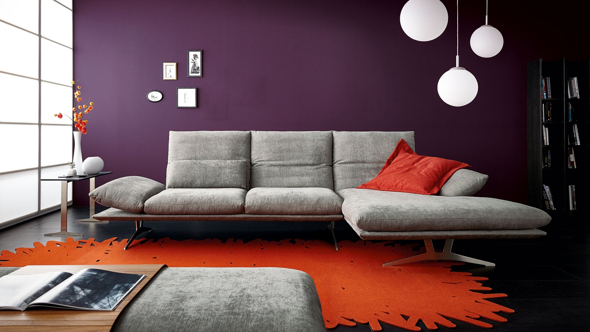 FRANCIS Sectional Sofa in Fabric by Koinor