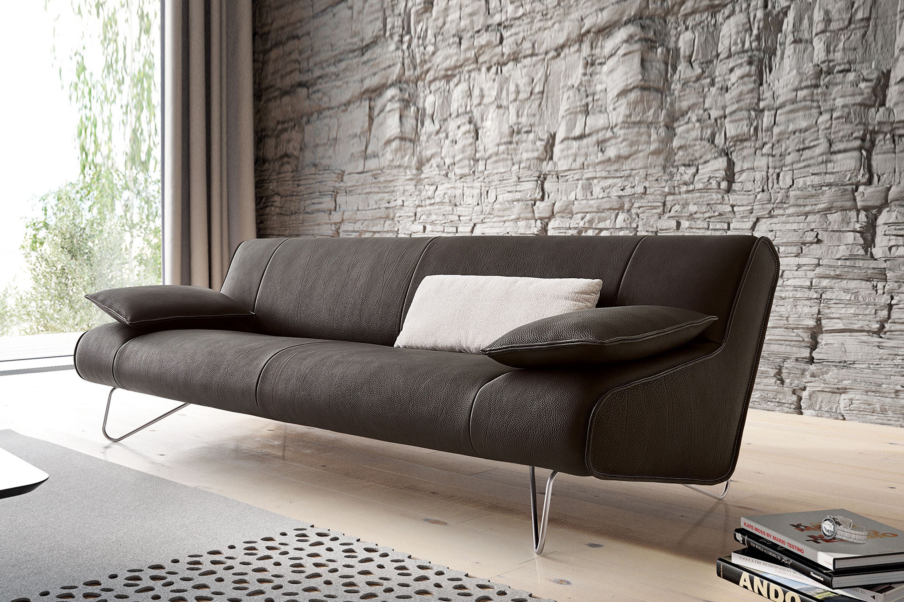 GISMO 2 Seater Sofa in Leather by Koinor