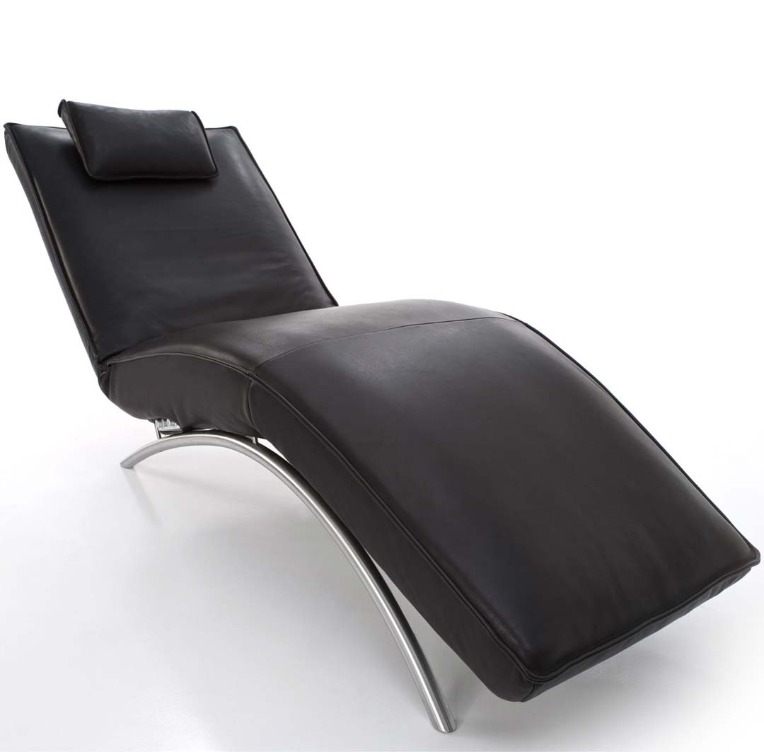 JONAS Electric Chaise Lounge in Leather By Koinor