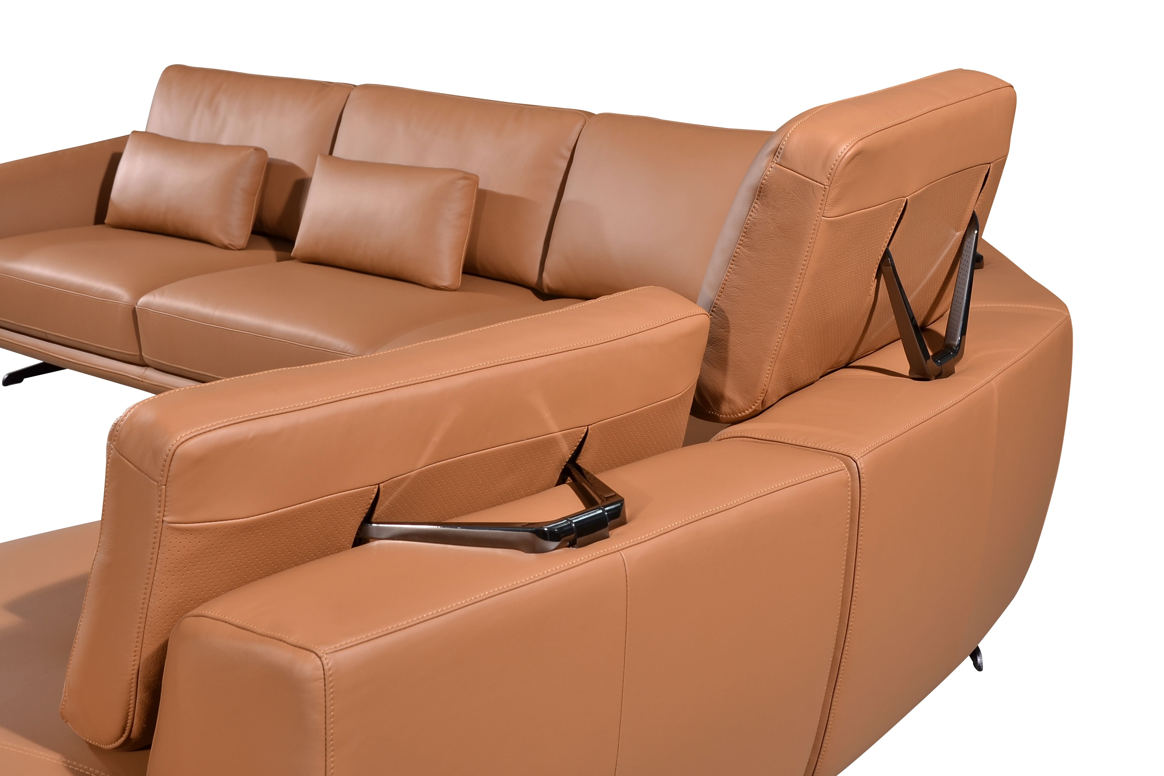 HELIOS Sectional Sofa in Leather by Castilla