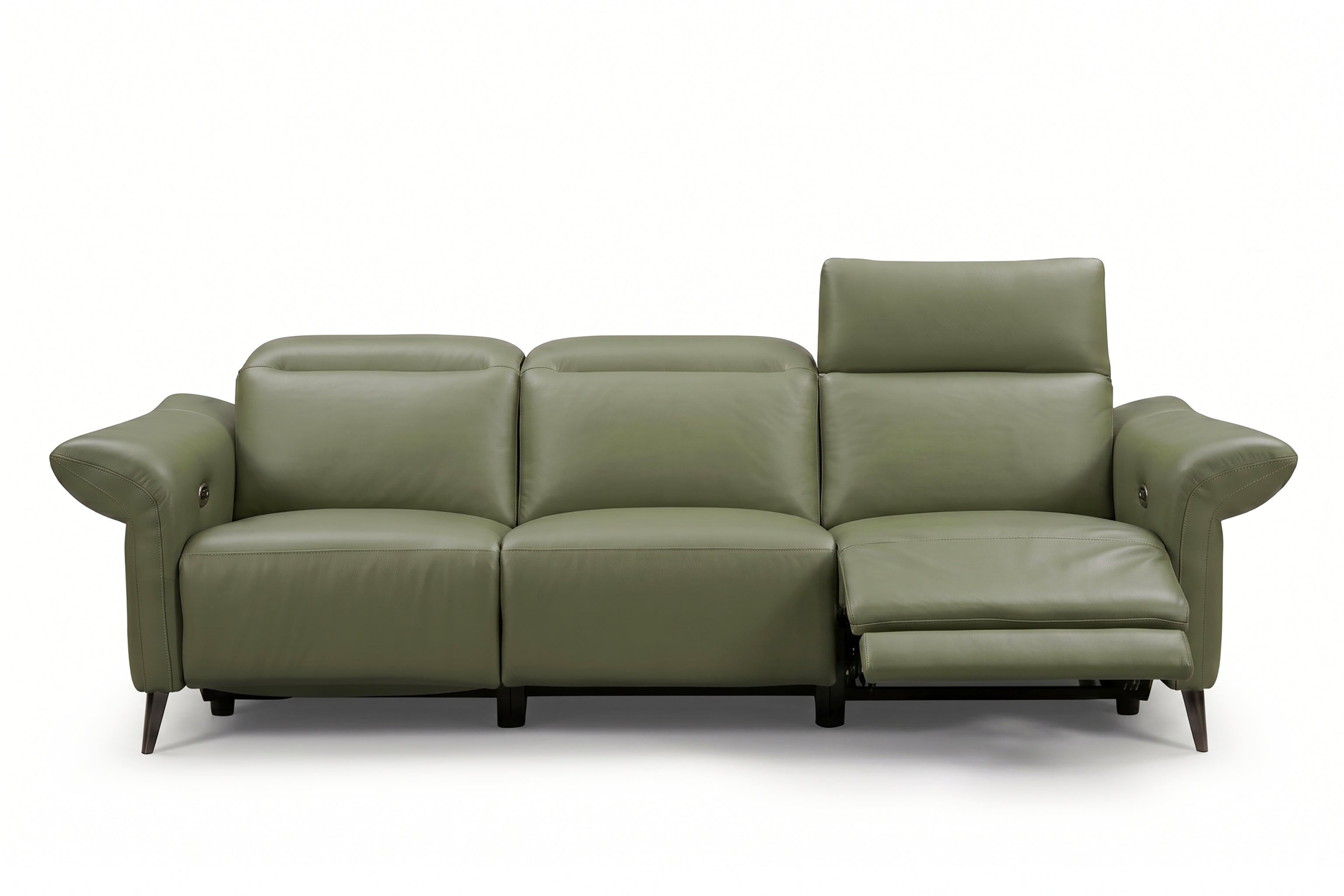 MARIETTE 3.5 Seater Power Incliner Sofa in Leather by Castilla