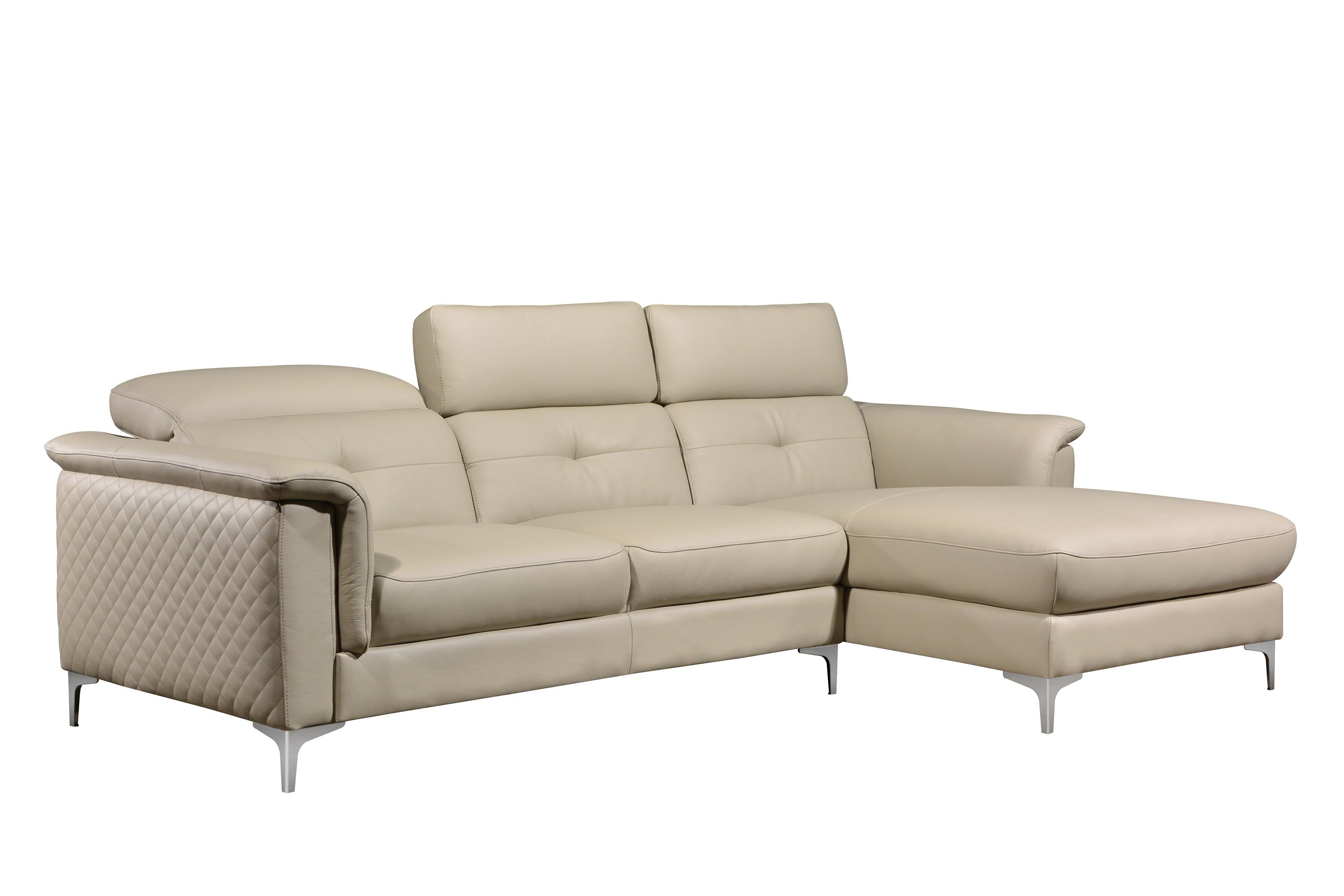 ARLES L-Shaped Sofa in Leather by Castilla