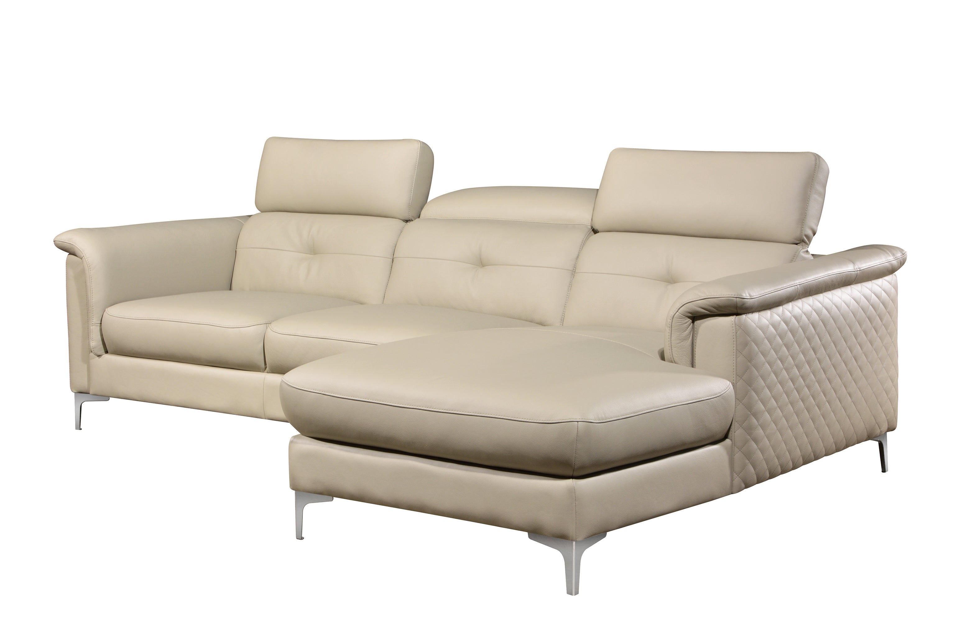 ARLES L-Shaped Sofa in Leather by Castilla