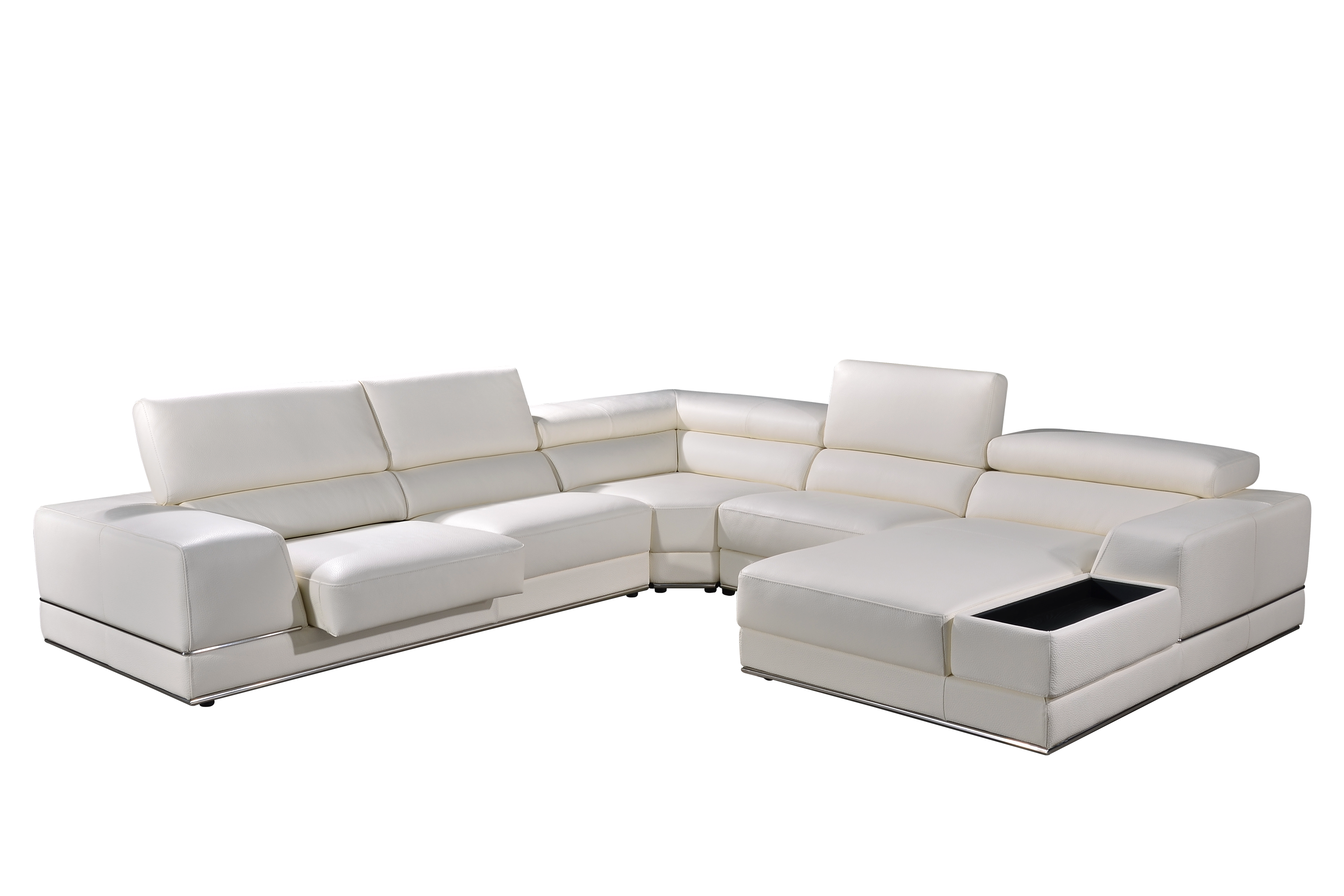 GIOVANNI Sectional Slider Sofa in Leather by Castilla