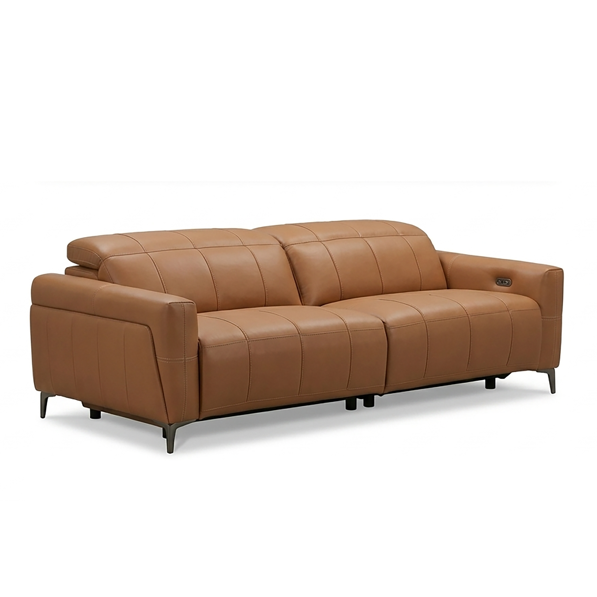 ASTRO 2 Seater Power Incliner Sofa in Leather by Castilla=