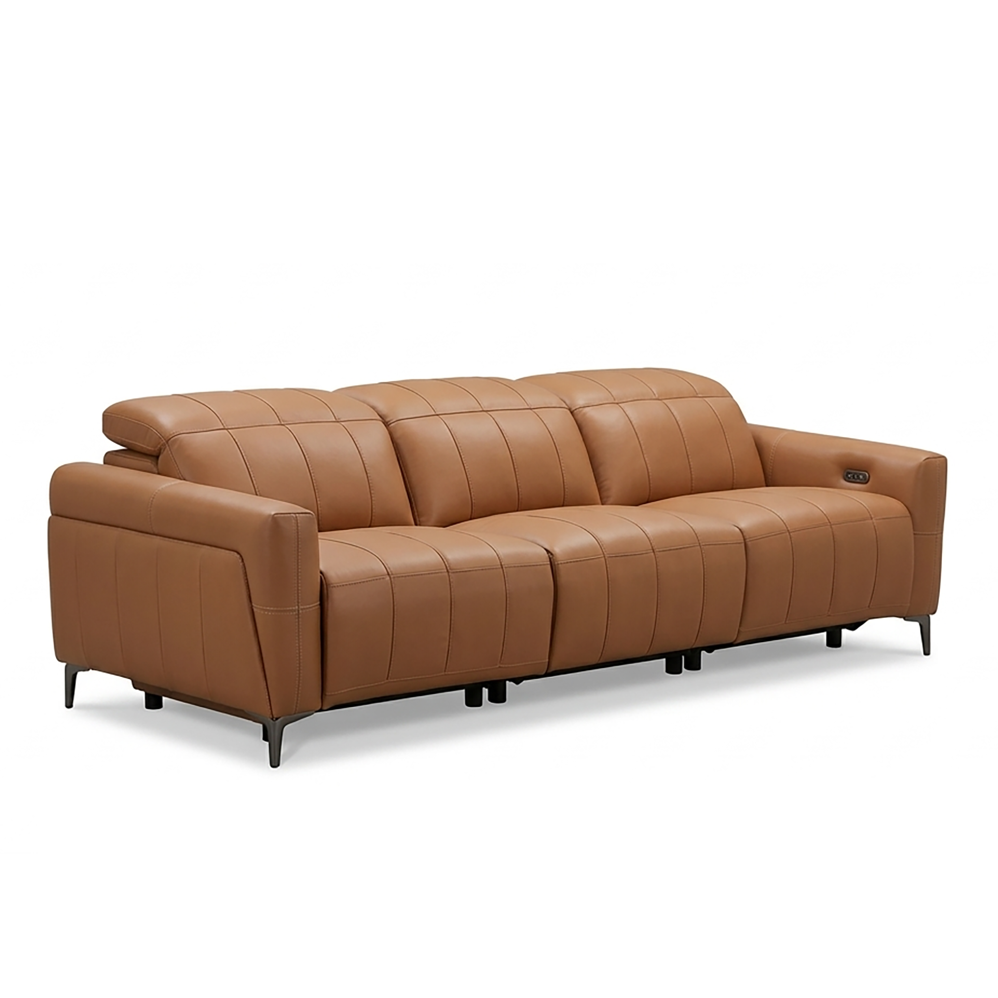 ASTRO 3 Seater Power Incliner Sofa in Leather by Castilla