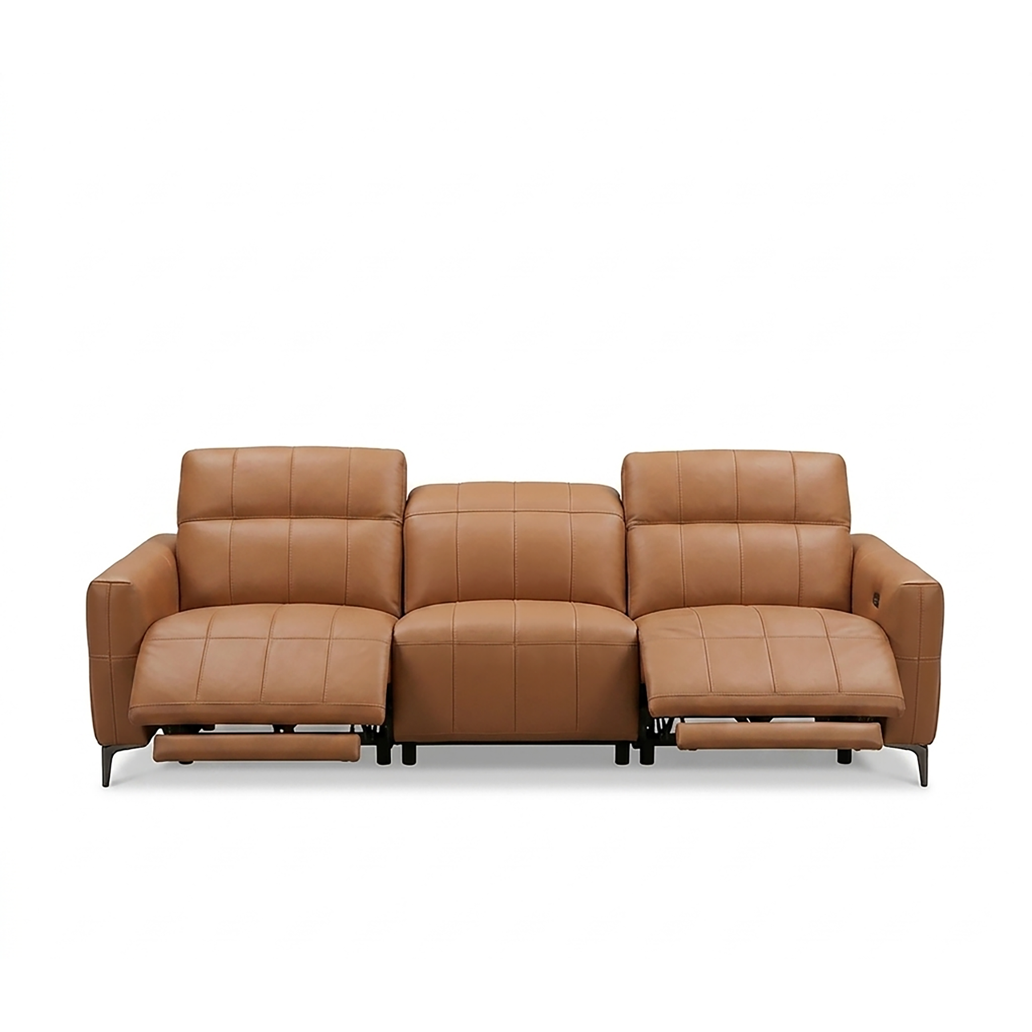 ASTRO 3 Seater Power Incliner Sofa in Leather by Castilla