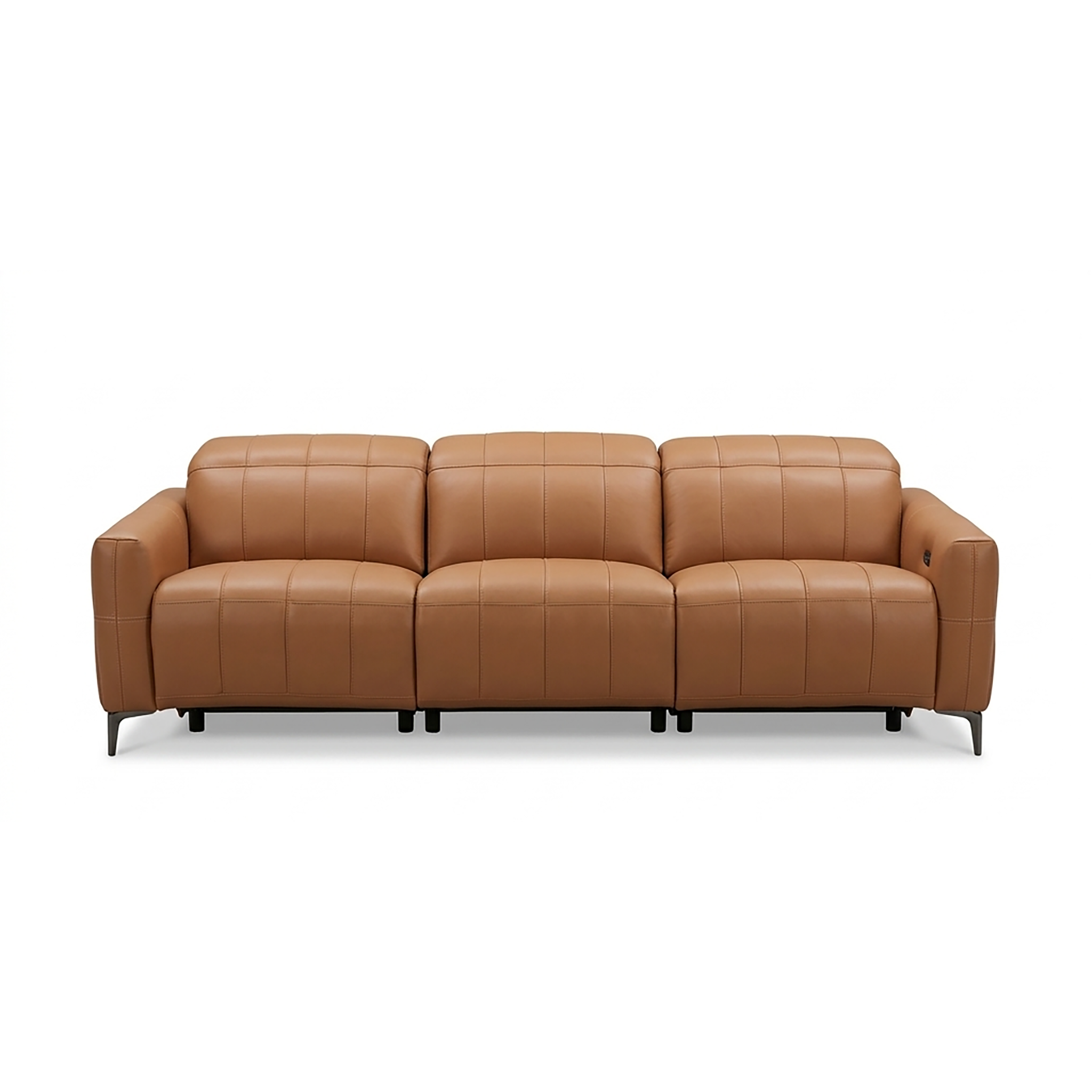 ASTRO 3 Seater Power Incliner Sofa in Leather by Castilla