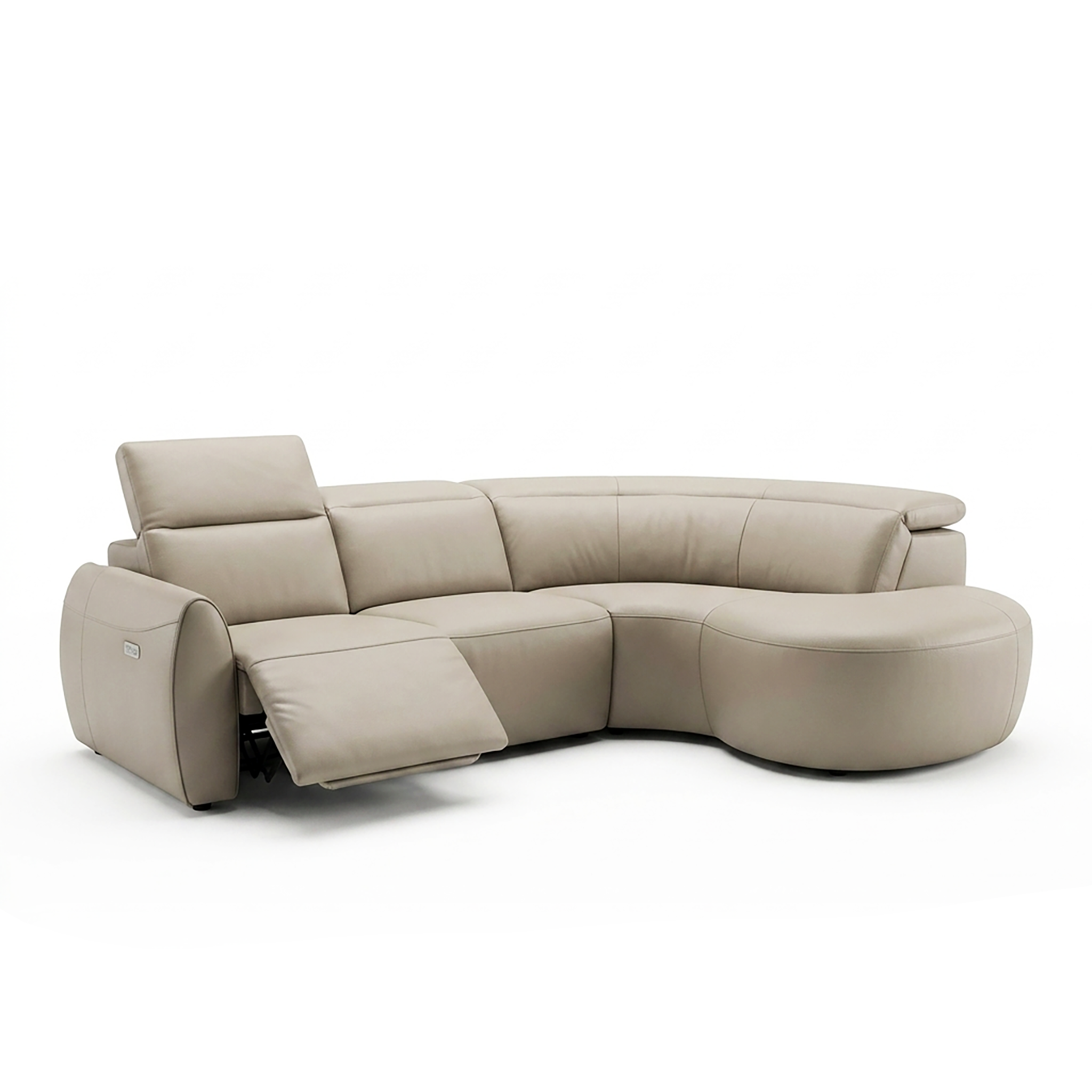 BAMBI L-Shaped Sofa in Leather by Castilla