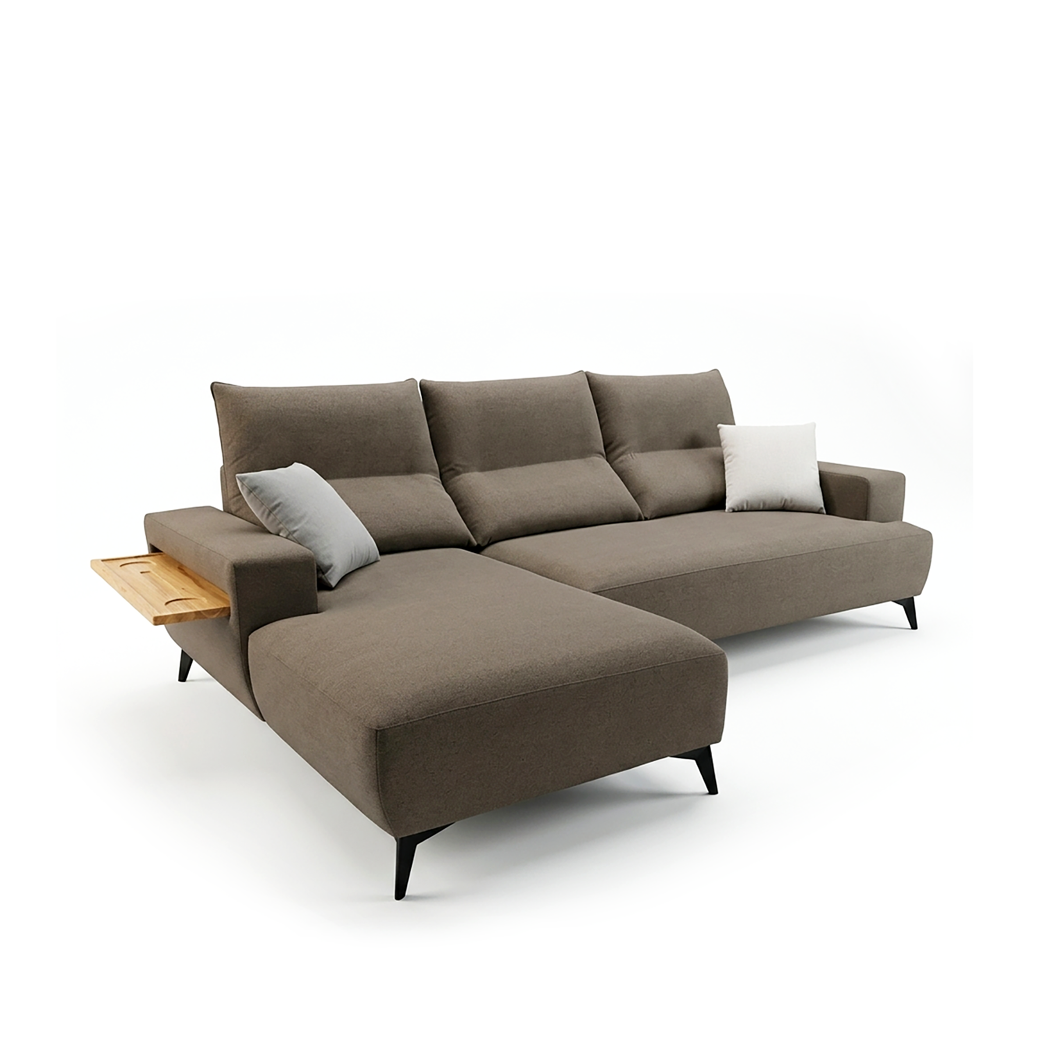 BURNLEY L-Shaped Sofa W/ Push-Back in Fabric by Castilla