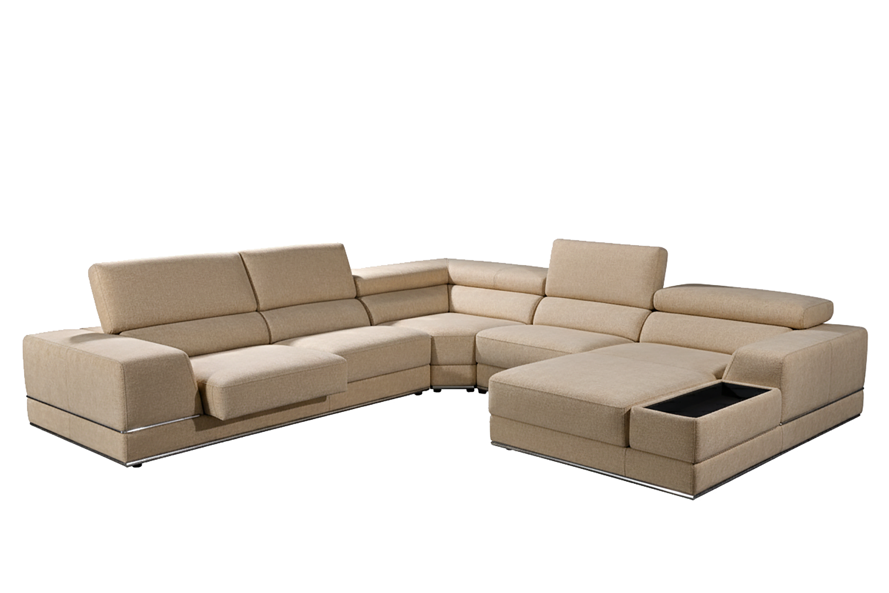GIOVANNI Sectional Slider Sofa in Fabric by Castilla