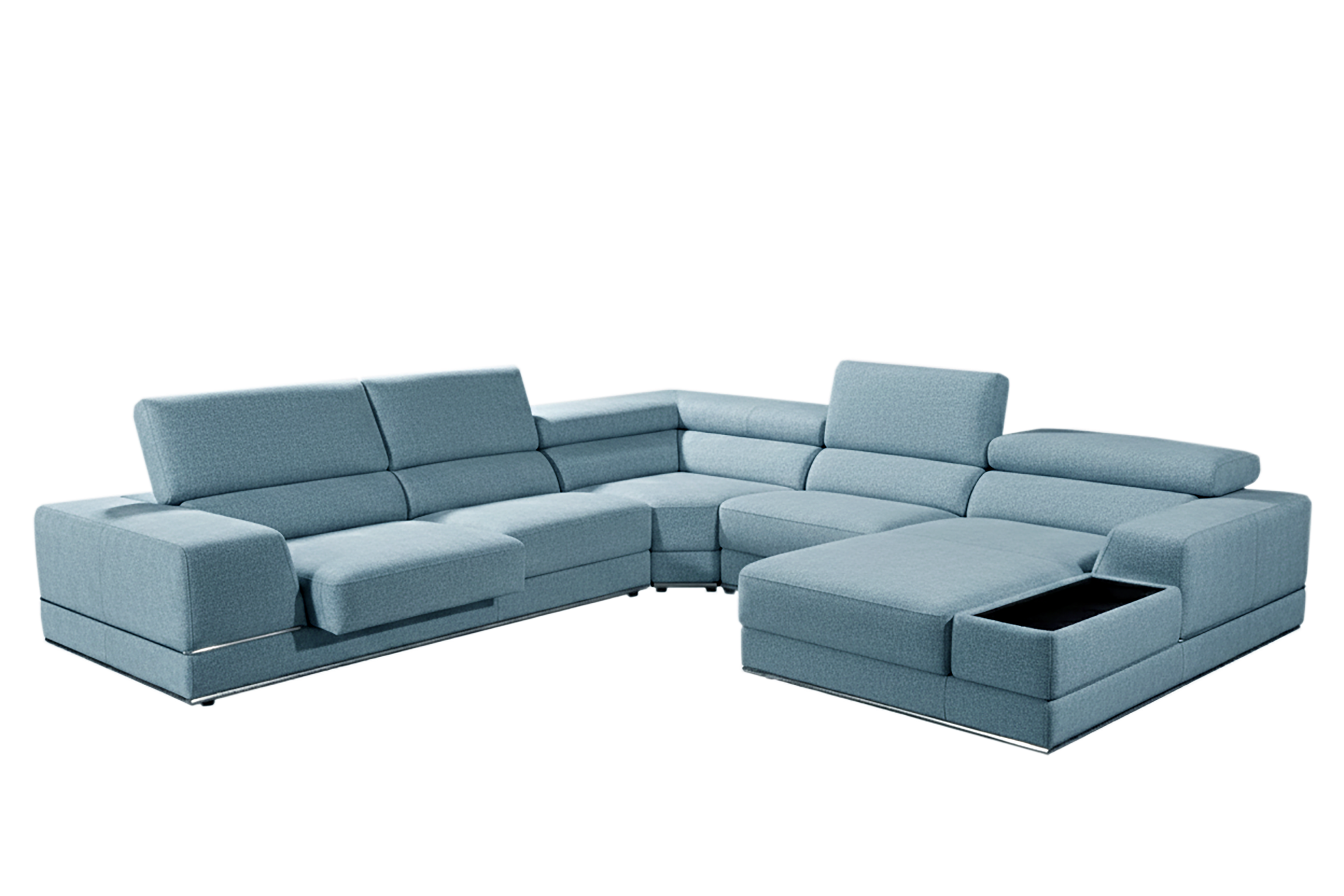 GIOVANNI Sectional Slider Sofa in Fabric by Castilla