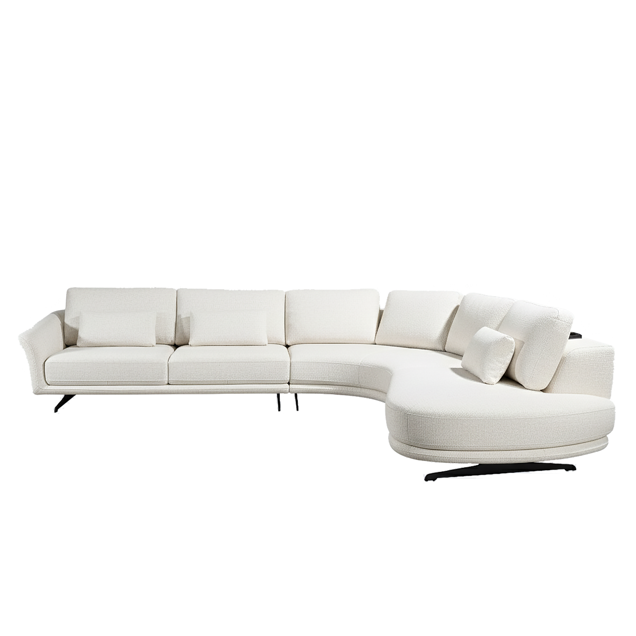 HELIOS Sectional Recliner Sofa in Fabric by Castilla