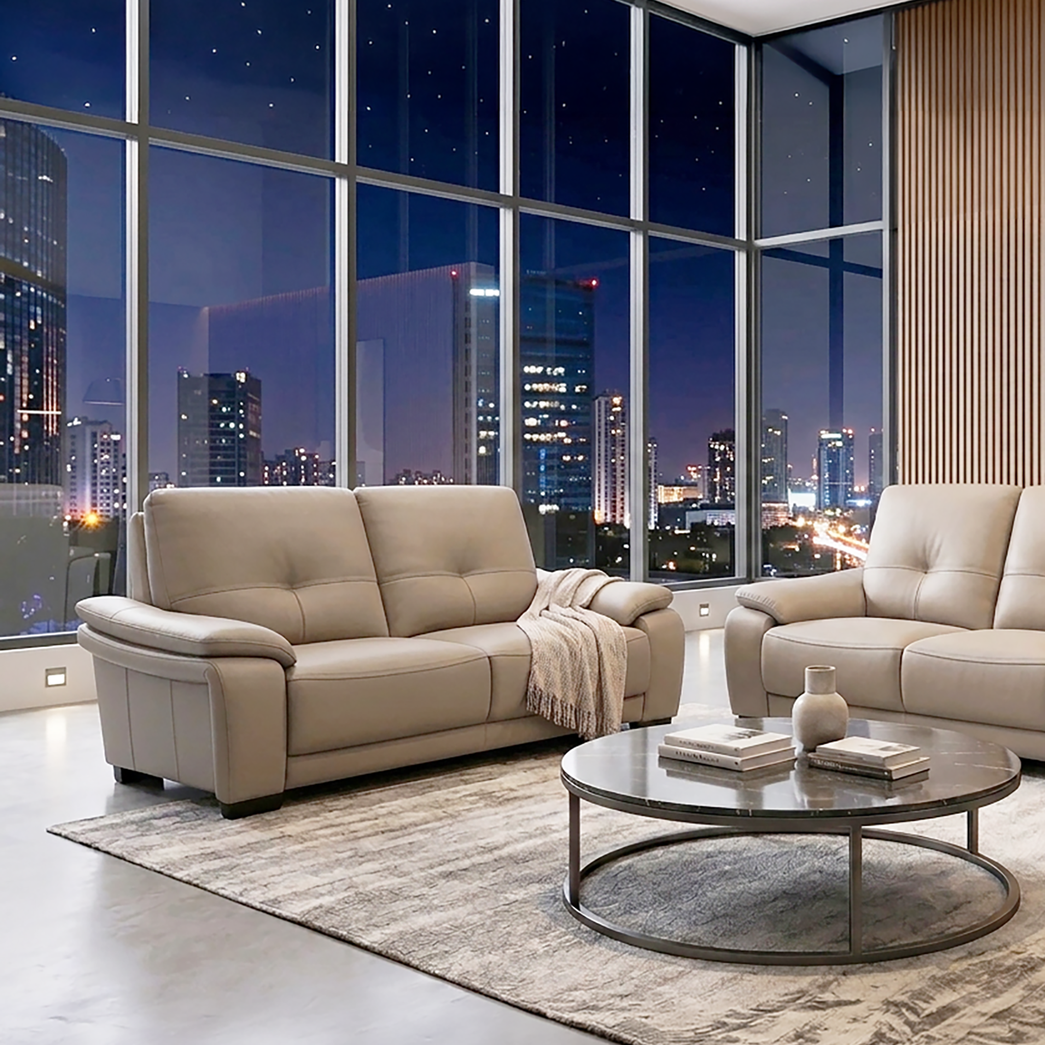 PAULA 2.5 Seater Sofa in Leather by Castilla