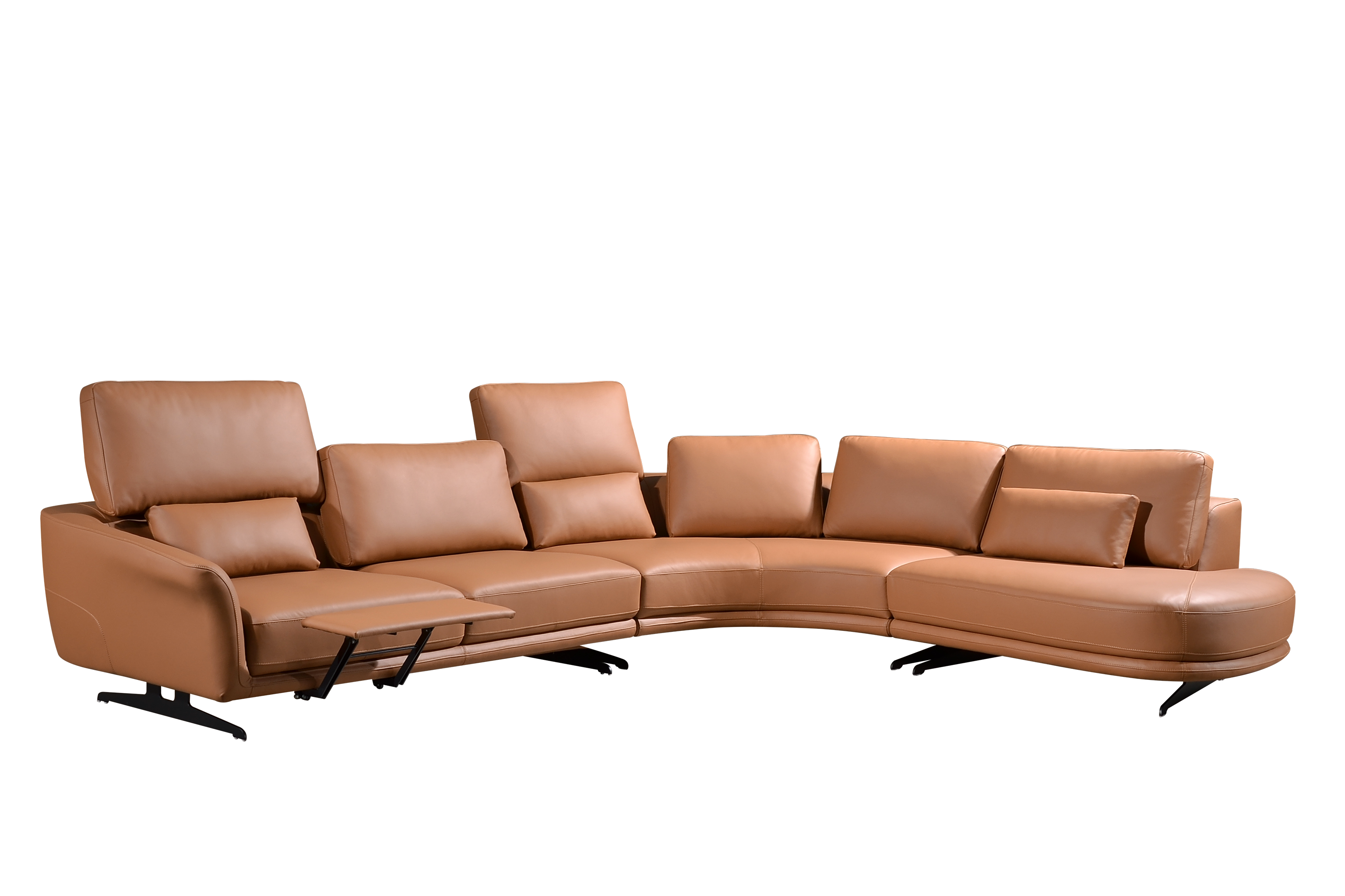 HELIOS Sectional Sofa in Leather by Castilla