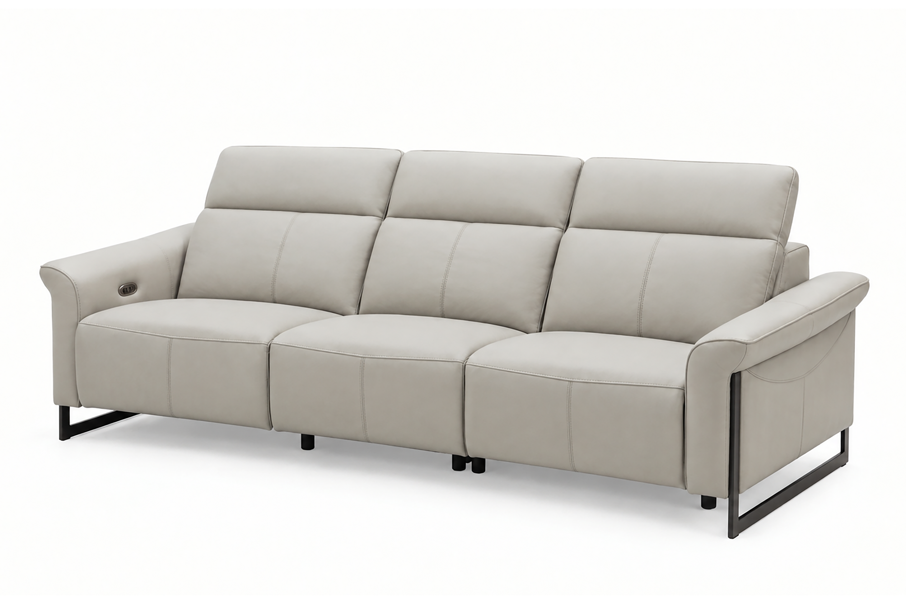 KINGSLEY 3.5 Seater Power Incliner Sofa in Leather by Castilla