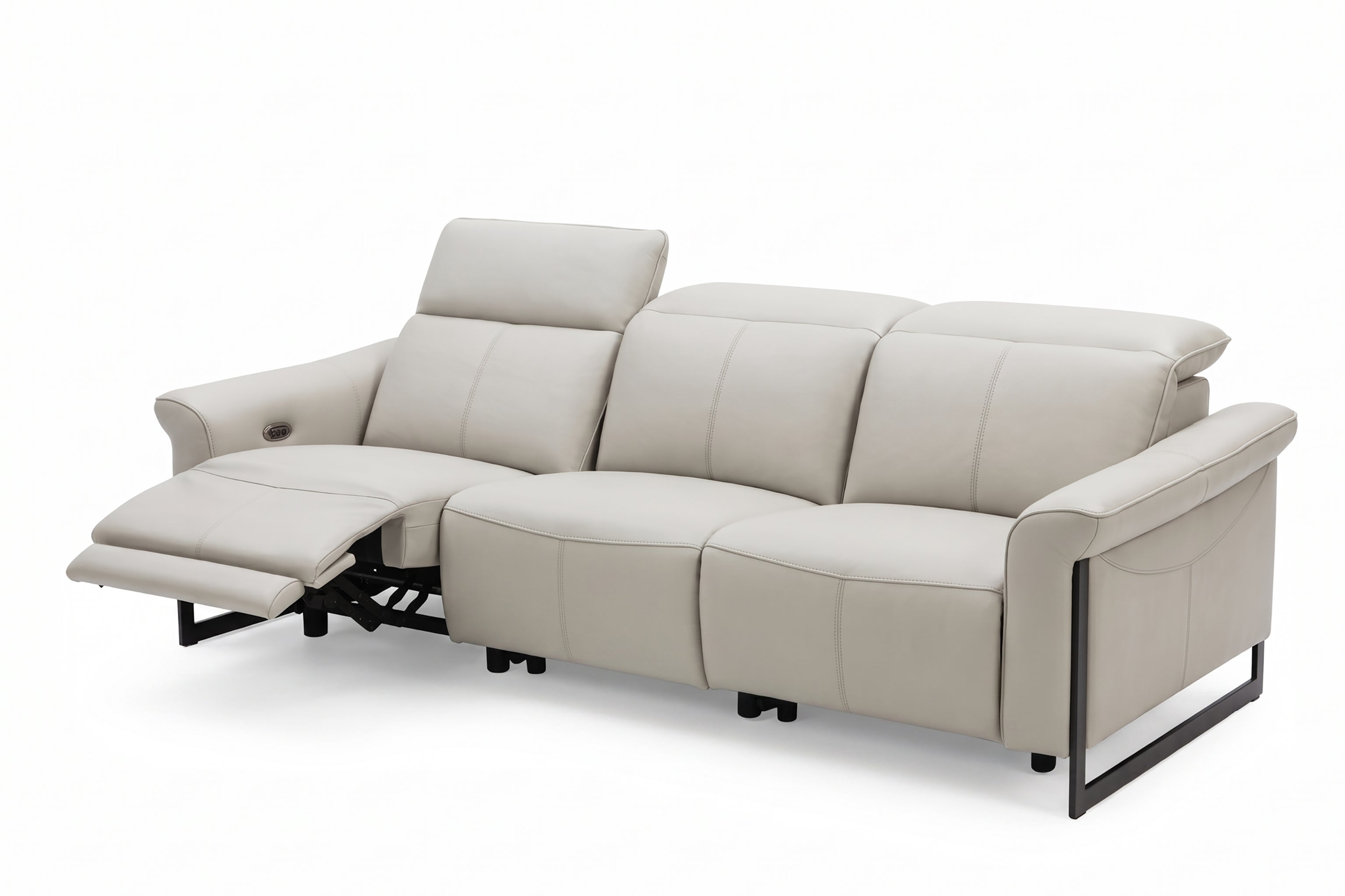 KINGSLEY 3.5 Seater Power Incliner Sofa in Leather by Castilla