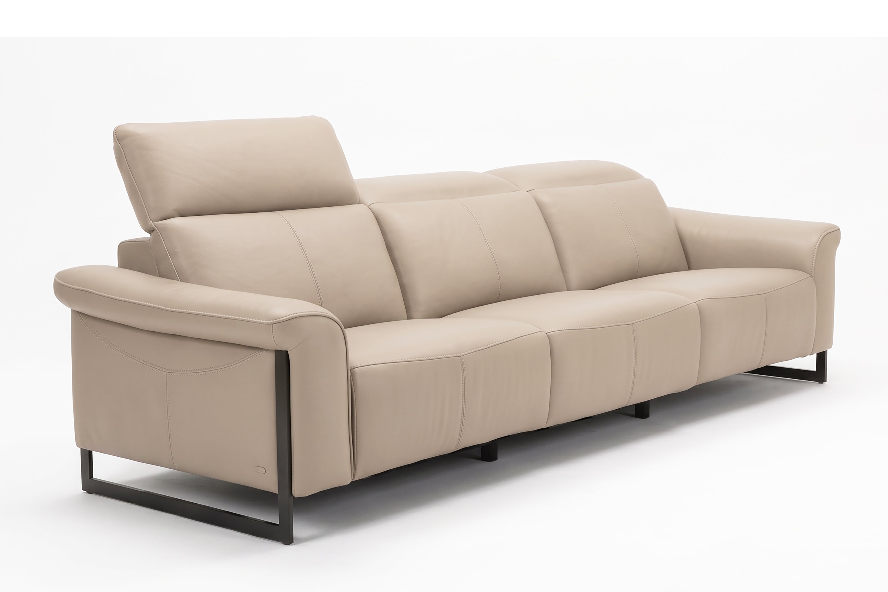 KINGSLEY 3.5 Seater Power Incliner Sofa in Leather by Castilla