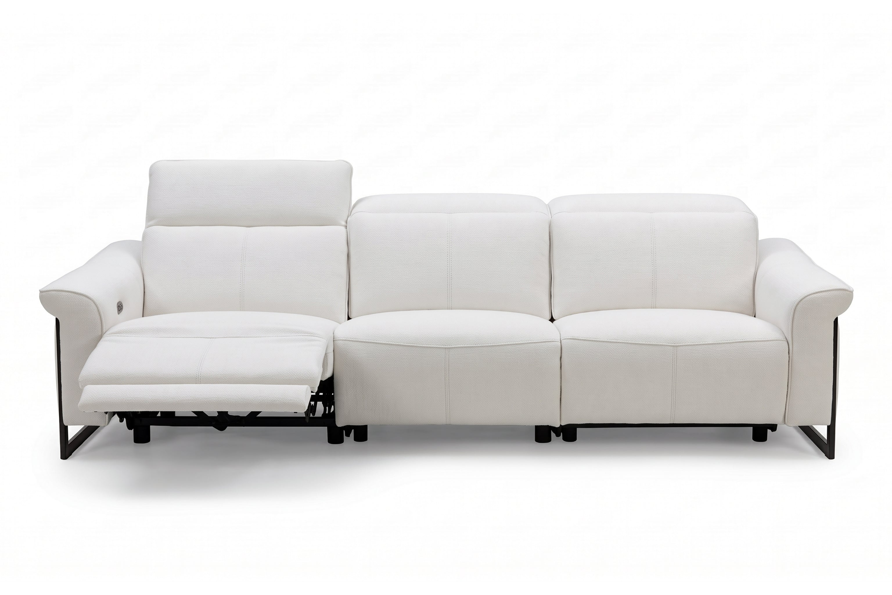 KINGSLEY 3.5 Seater Power Incliner Sofa in Leather by Castilla