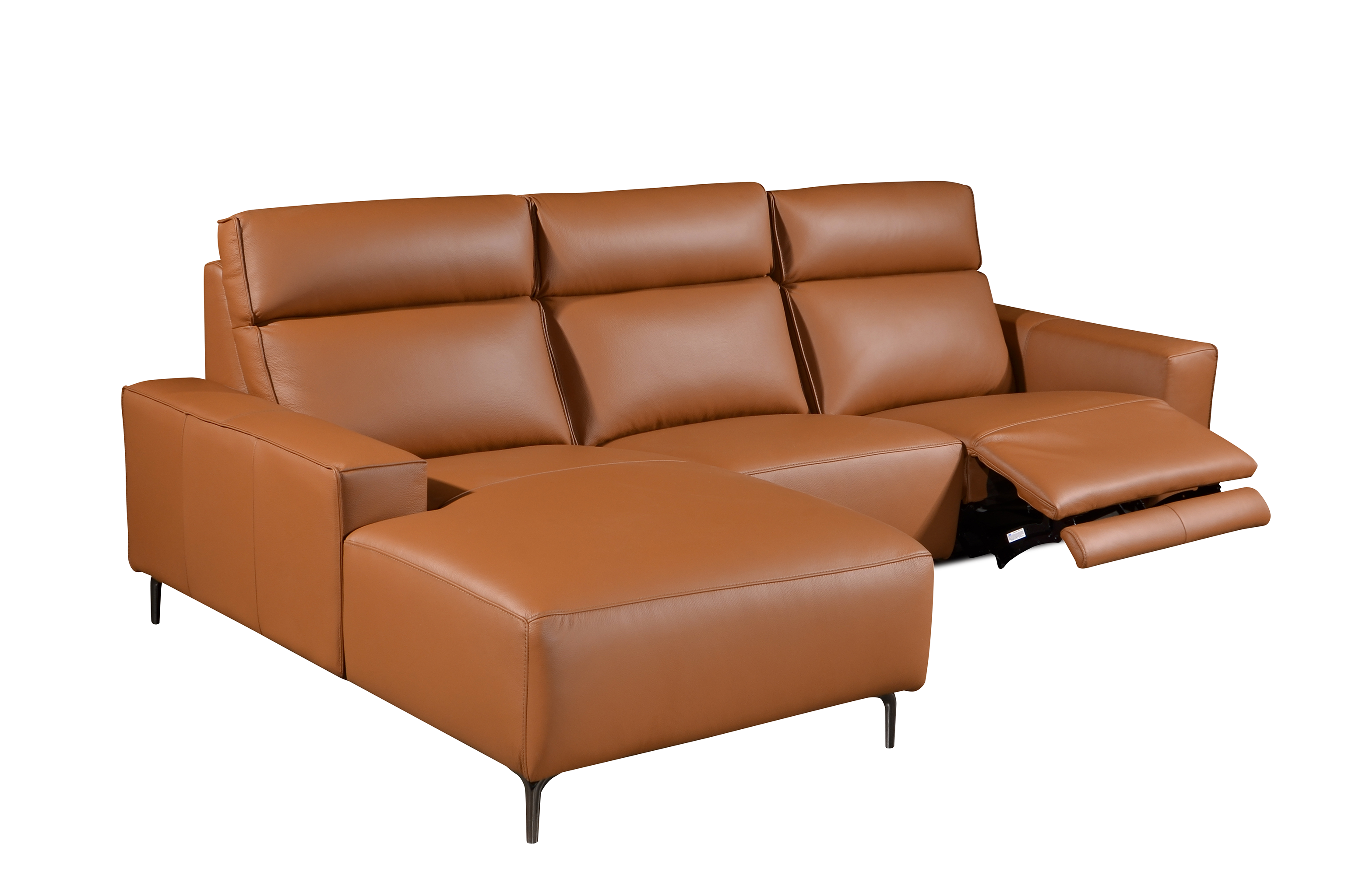 LORENO L-Shaped Sofa in Leather by Castilla