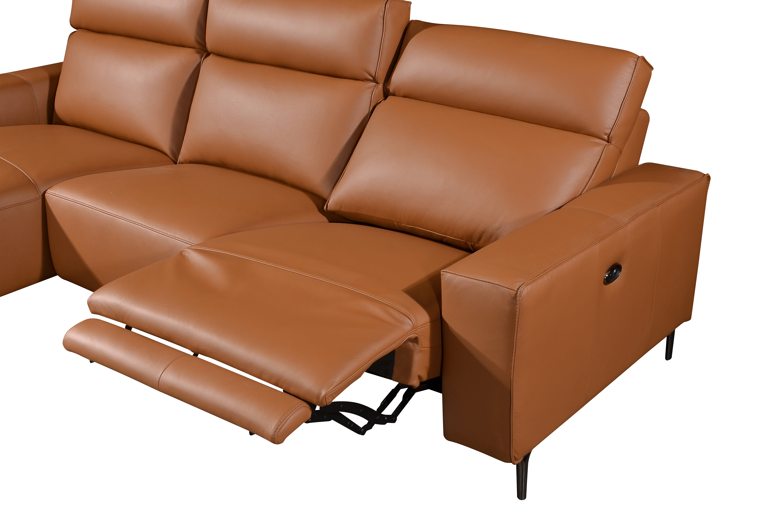 LORENO L-Shaped Sofa in Leather by Castilla