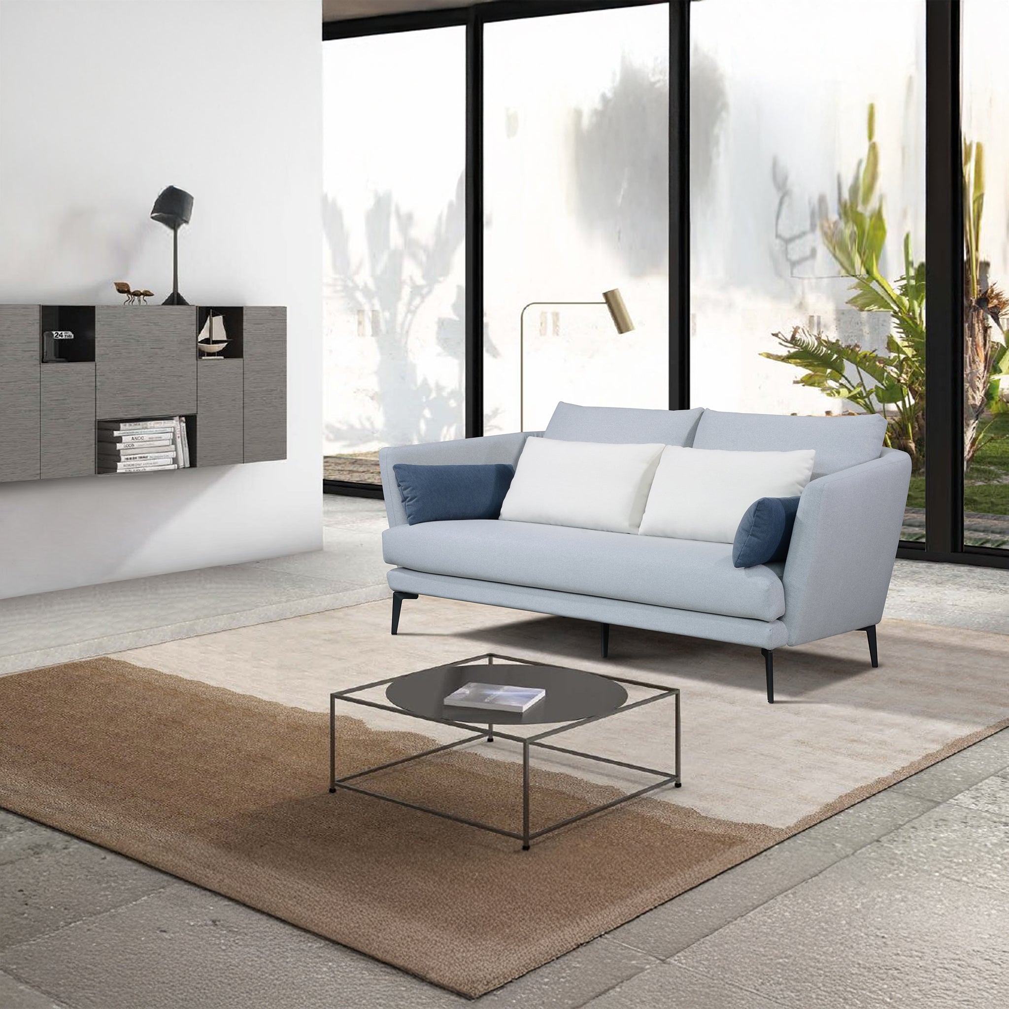 LUX 3 Seater Sofa in Fabric by Castilla